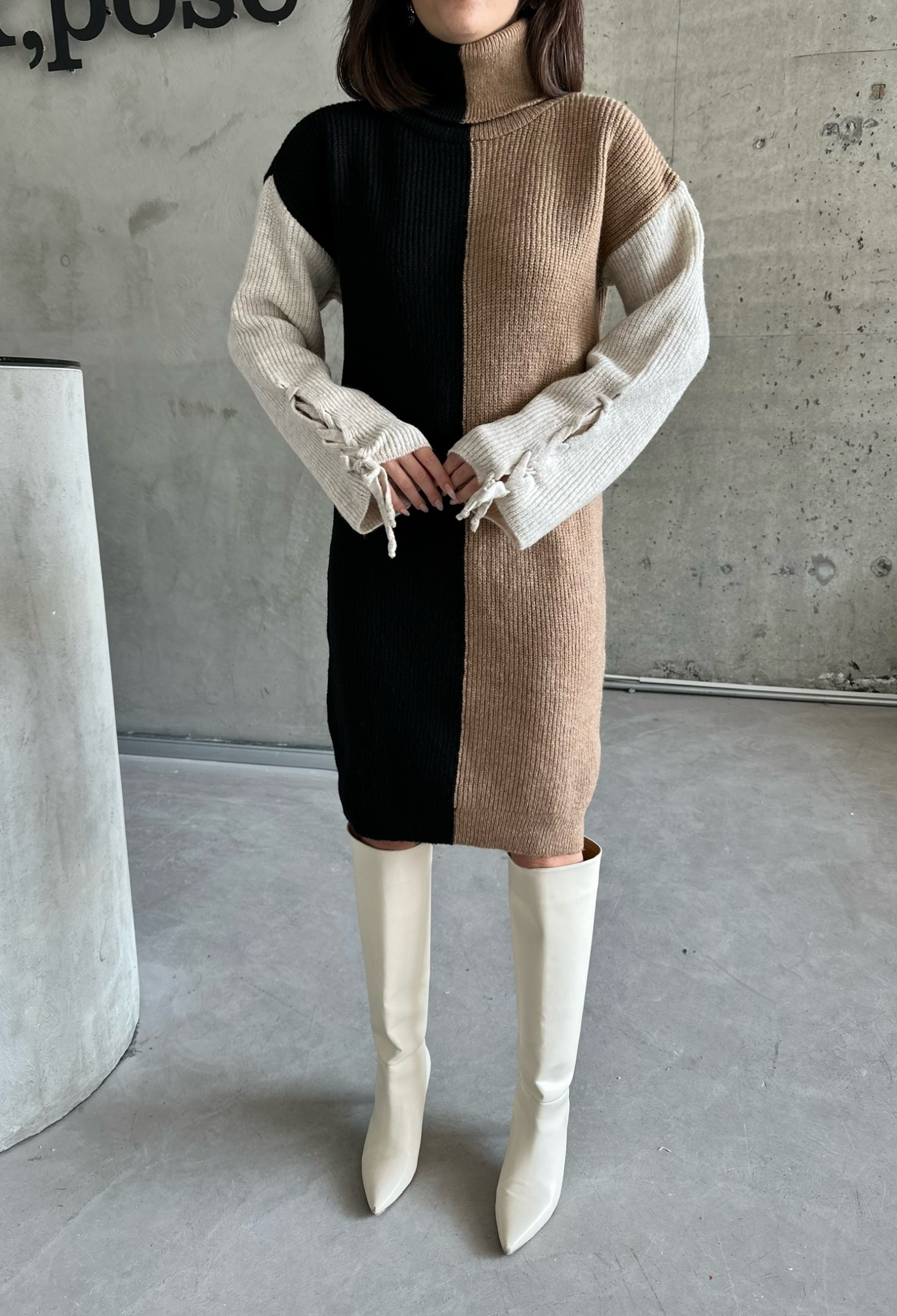 Two-Tone Raised Dress - Brand: My Fashion - Women & Kids, Baby Clothes Wholesale - TheBS Women