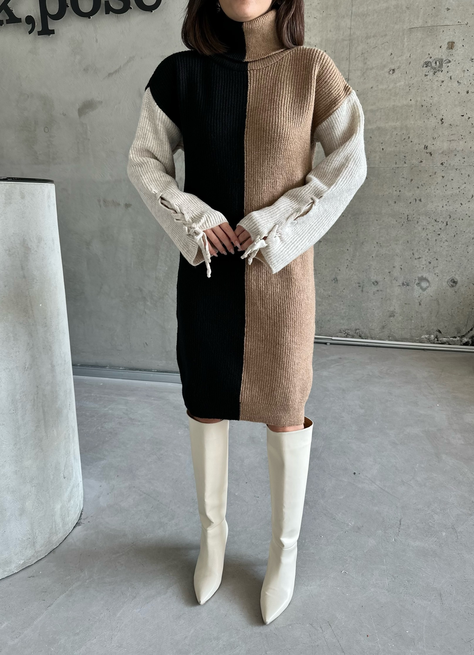 Two-Tone Raised Dress – Brand: My Fashion – Women & Kids, Baby Clothes Wholesale – TheBS Women