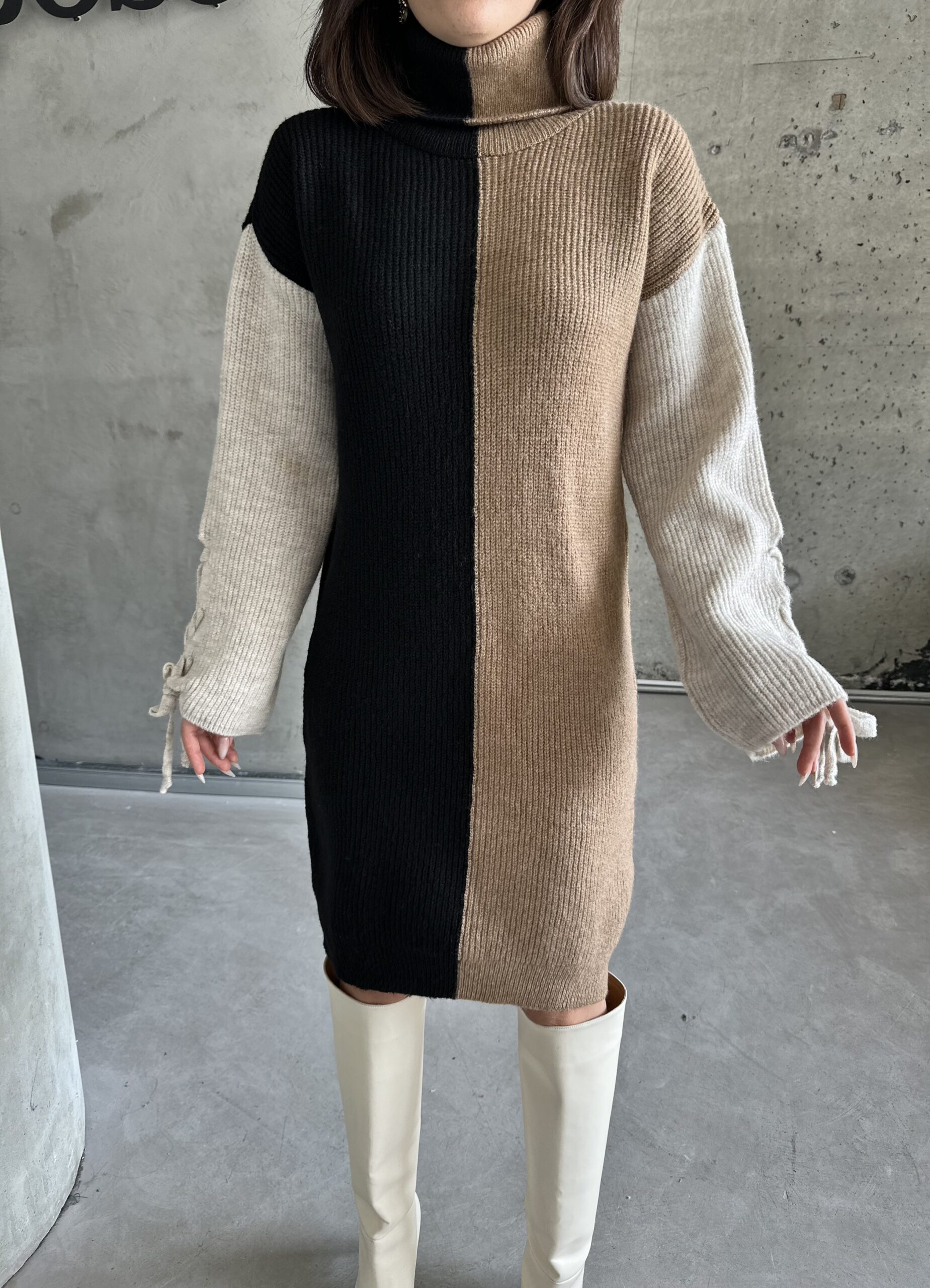 Two-Tone Raised Dress – Brand: My Fashion – Women & Kids, Baby Clothes Wholesale – TheBS Women