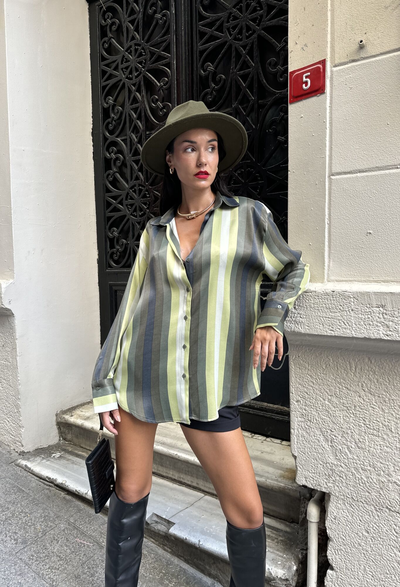 Satin Printed Oversize Shirt - Brand: First Angels - Women & Kids, Baby Clothes Wholesale - TheBS Women