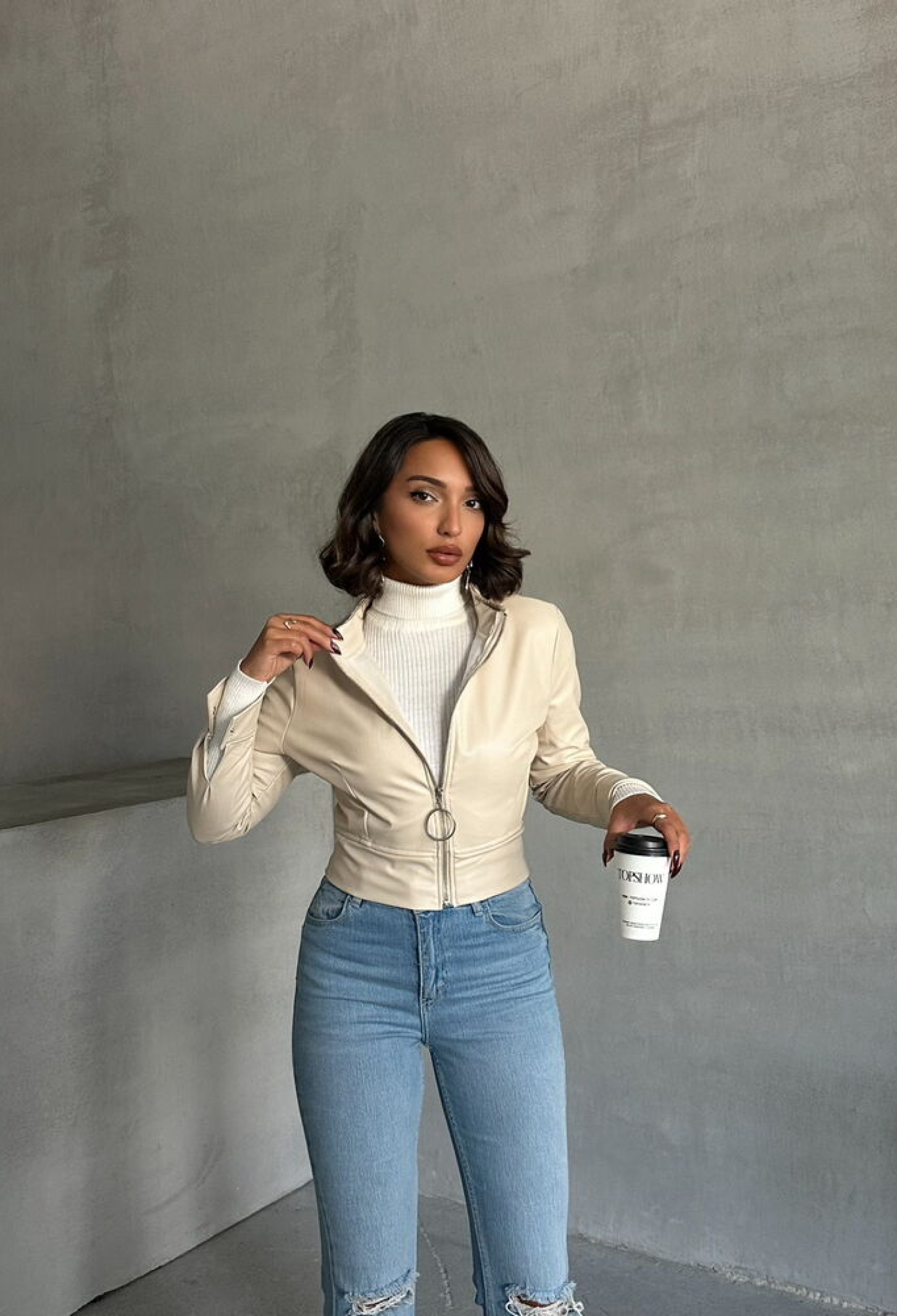 Leather Jacket - Brand: Topshow - Women & Kids, Baby Clothes Wholesale - TheBS Women