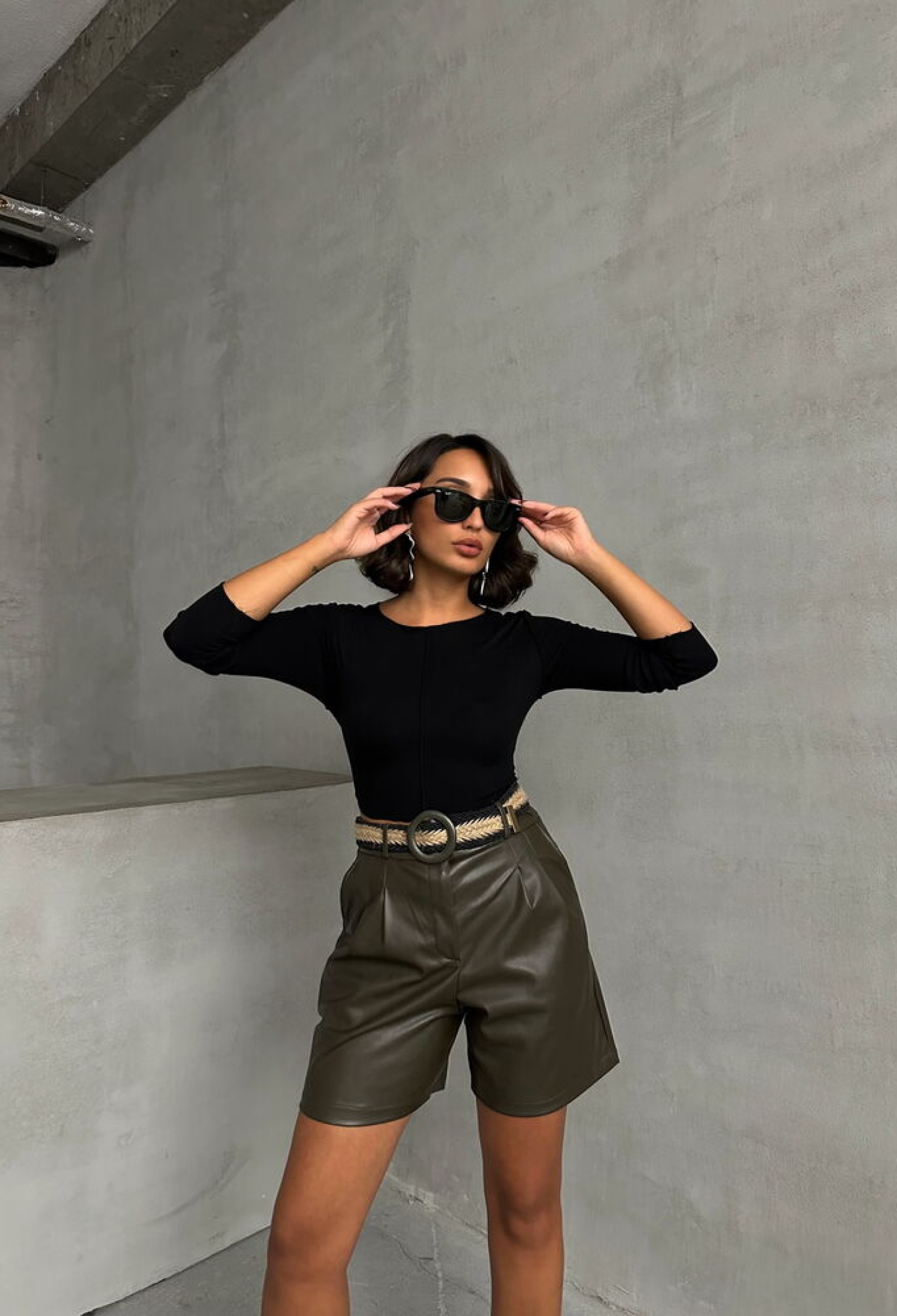 Belted Leather Shorts - Brand: Topshow - Women & Kids, Baby Clothes Wholesale - TheBS Women