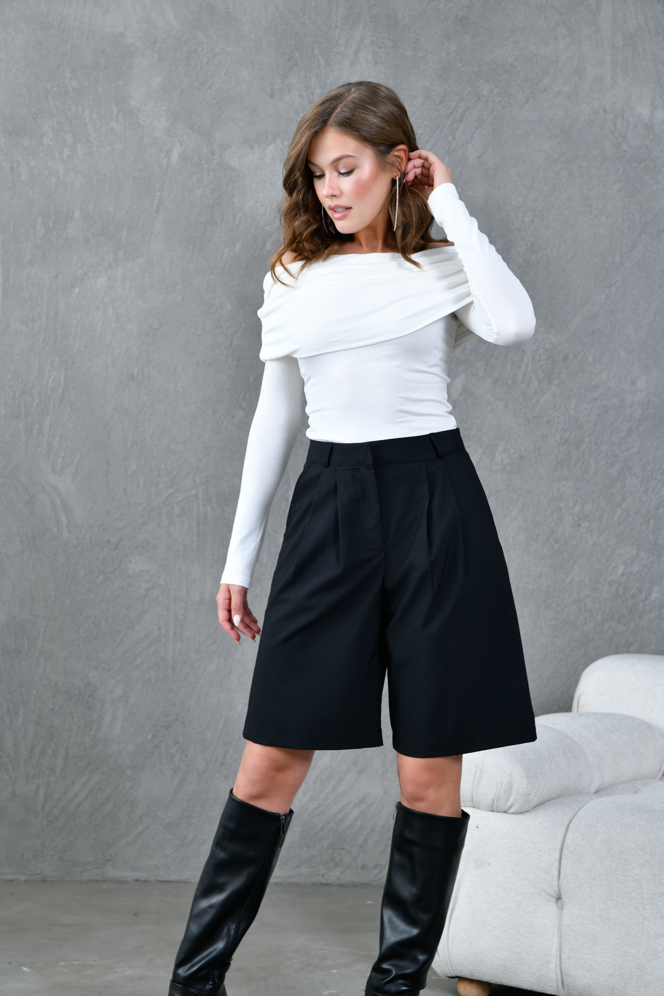 Polyviscose Bermuda Shorts - Brand: First Angels - Women & Kids, Baby Clothes Wholesale - TheBS Women