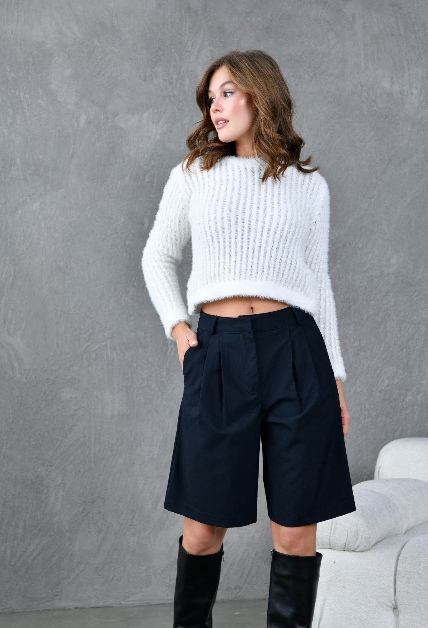 Polyviscose Bermuda Shorts - Brand: First Angels - Women & Kids, Baby Clothes Wholesale - TheBS Women