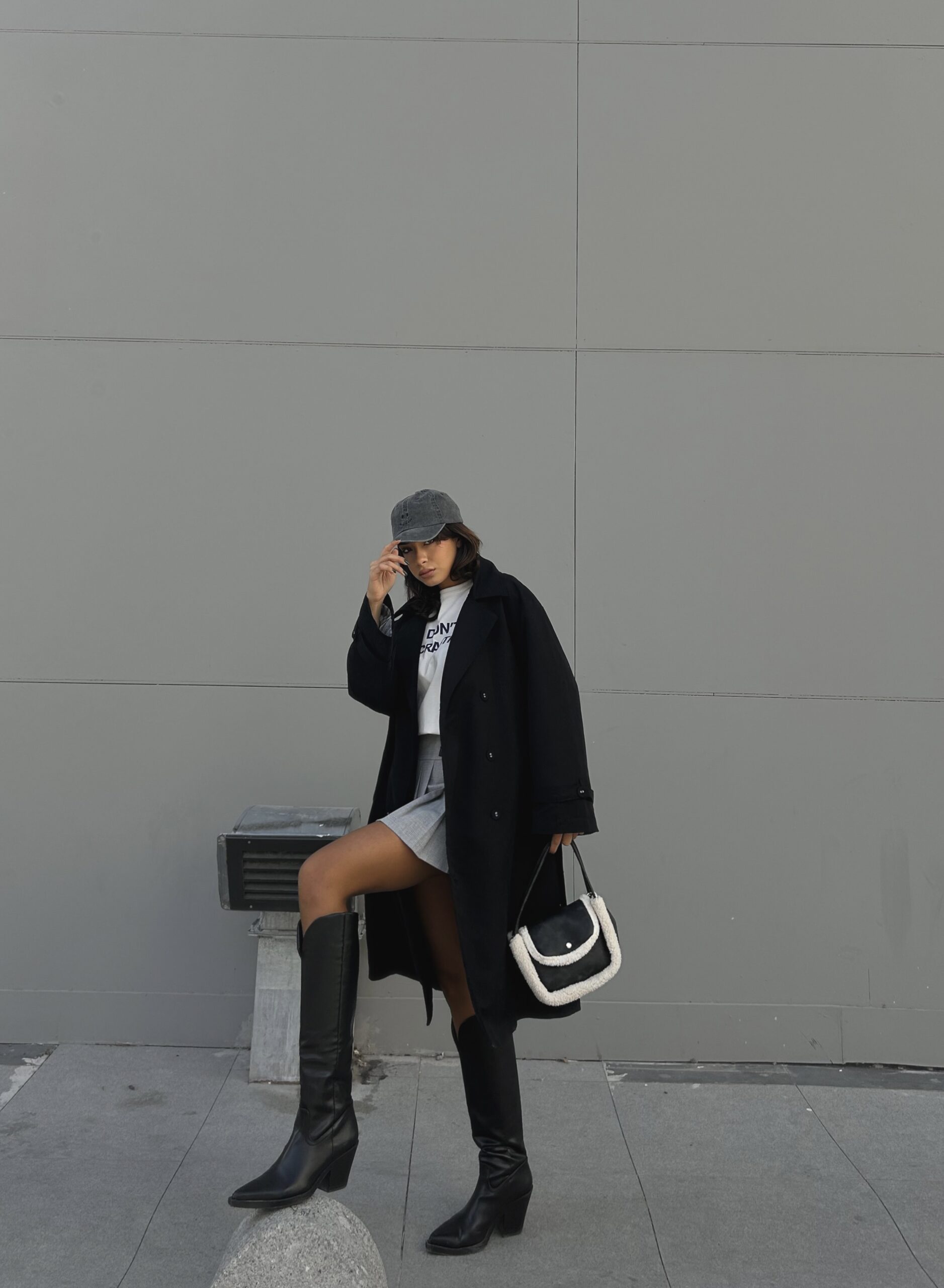 Lined Striped Patterned Oversize Trench Coat 28119 - Brand: First Angels - Women & Kids, Baby Clothes Wholesale - TheBS Women