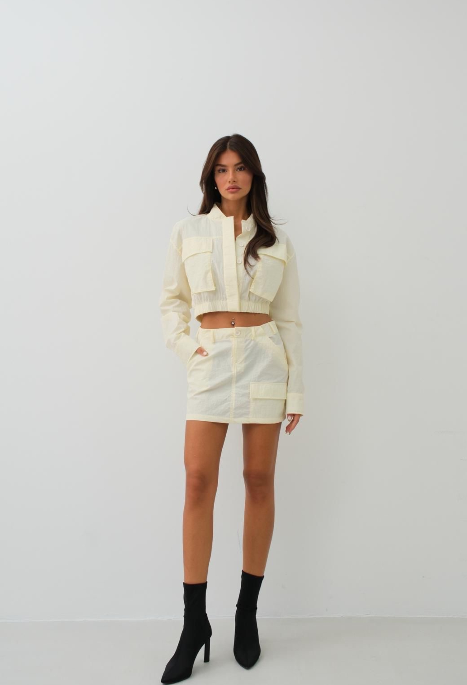 Pocket Detail Parachute Skirt - Brand: Black Fashion - Women & Kids, Baby Clothes Wholesale - TheBS Women