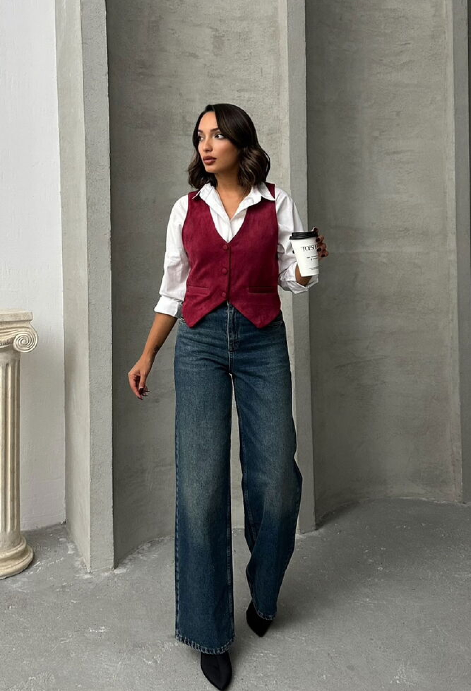 Suede Vest - Brand: Topshow - Women & Kids, Baby Clothes Wholesale - TheBS Women