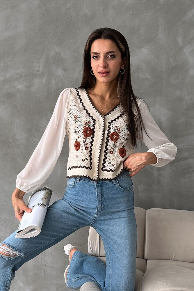 StoneButtoned Short Wholesale Cardigan – Brand: Topshow – Women & Kids, Baby Clothes Wholesale – TheBS Women