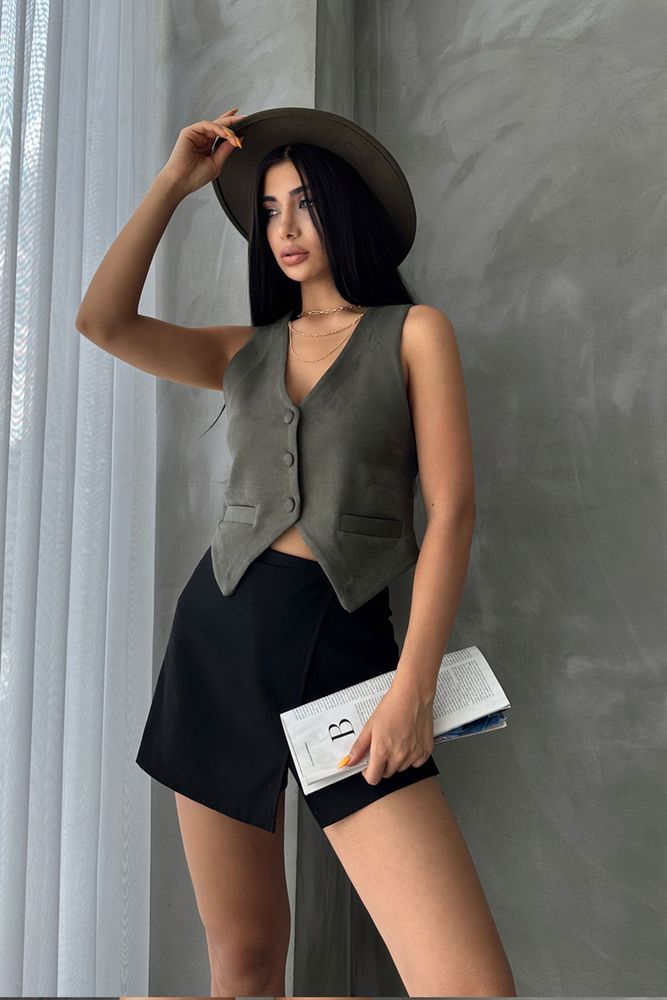 Suede Vest - Brand: Topshow - Women & Kids, Baby Clothes Wholesale - TheBS Women