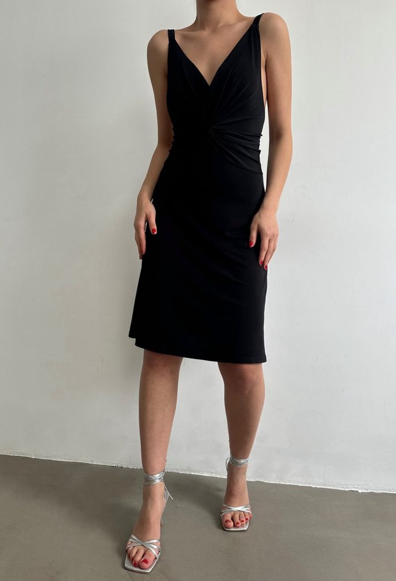 Strappy V-Neck Above Knee Dress - Brand: Topshow - Women & Kids, Baby Clothes Wholesale - TheBS Women