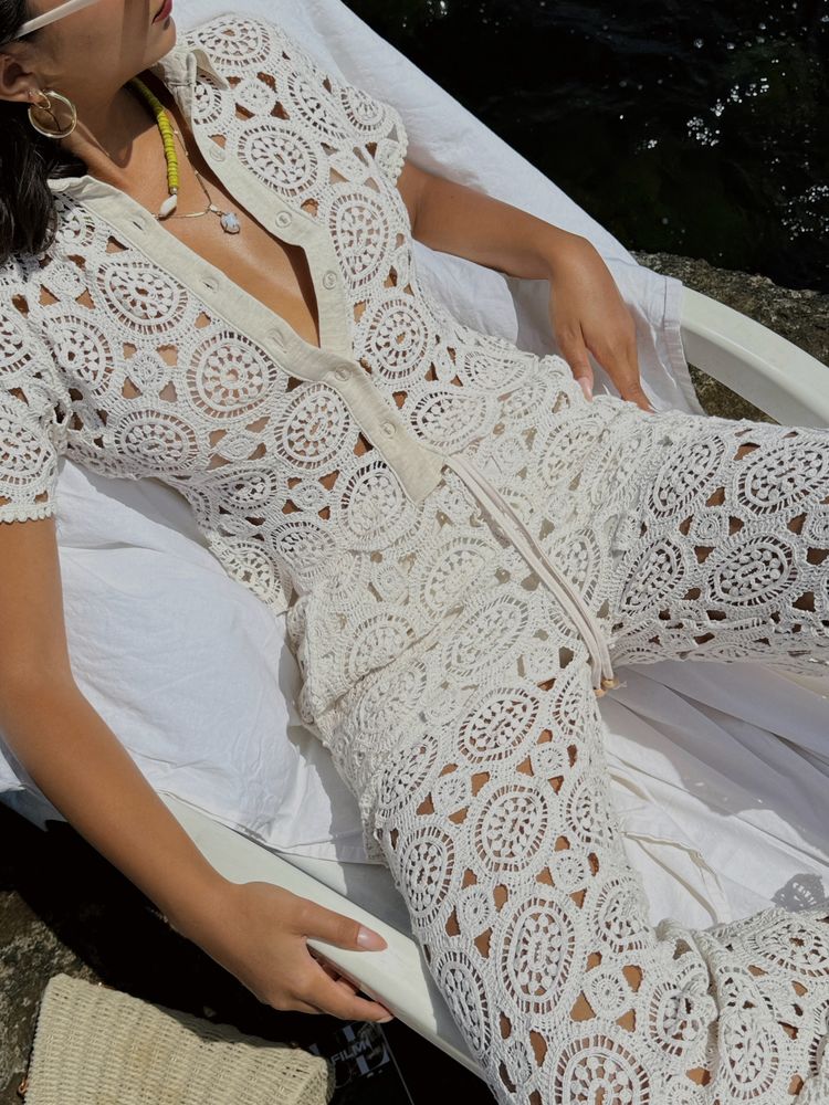 Lace Shirt – Ecru – Brand: Topshow – Women & Kids, Baby Clothes Wholesale – TheBS Women