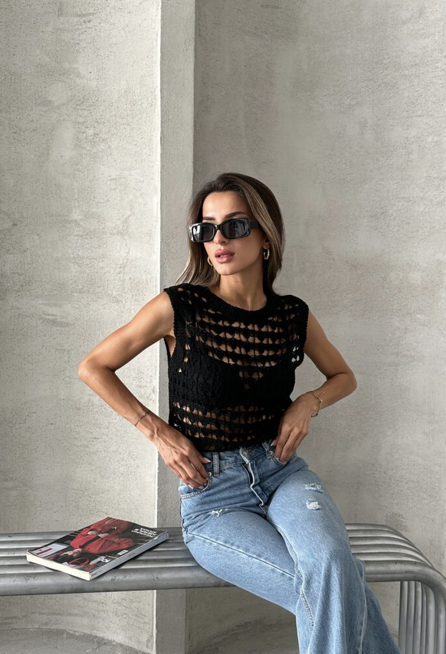 D 0026 Knitwear Vest - Brand: Topshow - Women & Kids, Baby Clothes Wholesale - TheBS Women