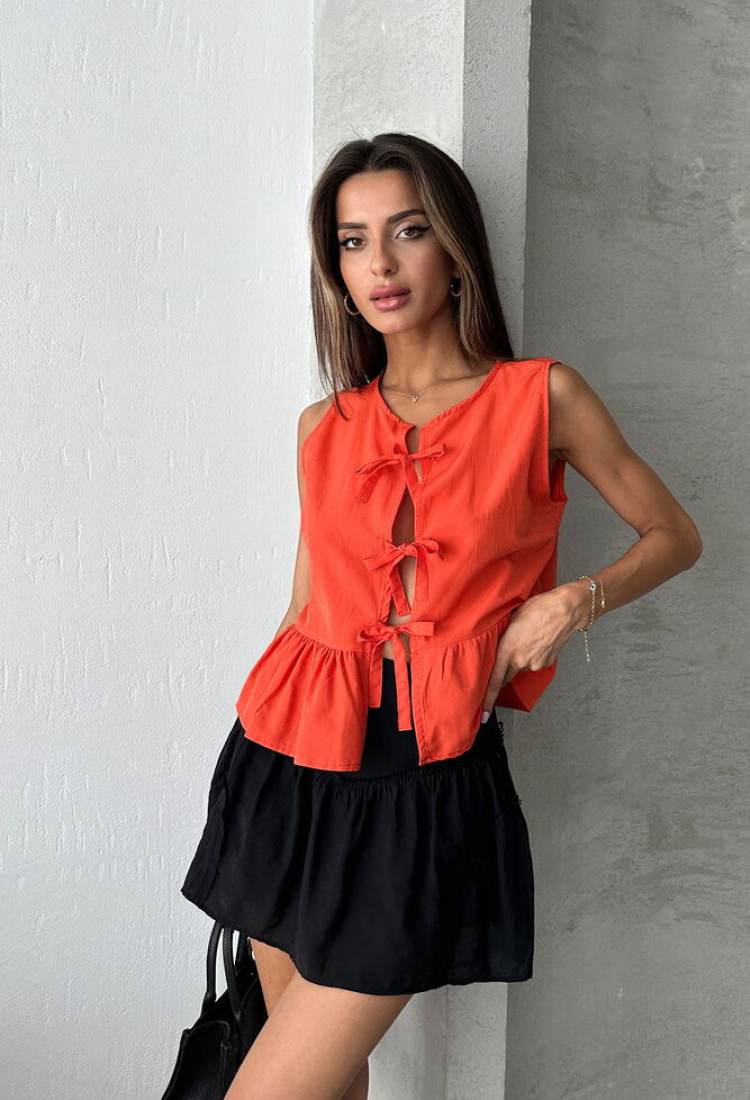 Front Tie Blouse - Brand: Topshow - Women & Kids, Baby Clothes Wholesale - TheBS Women