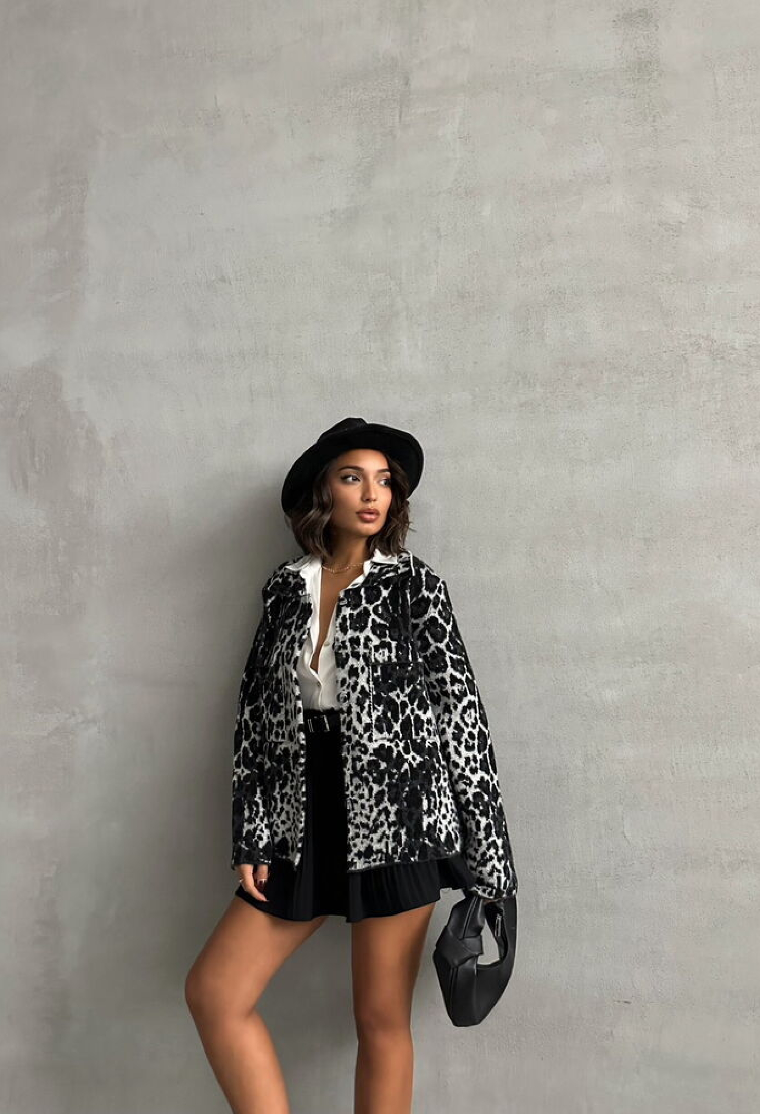 Pocket Detail Cardigan - Black & White - Brand: Topshow - Women & Kids, Baby Clothes Wholesale - TheBS Women