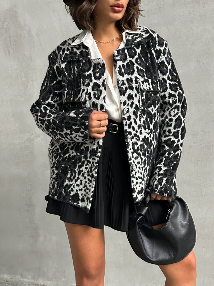 Pocket Detail Cardigan – Black & White – Brand: Topshow – Women & Kids, Baby Clothes Wholesale – TheBS Women