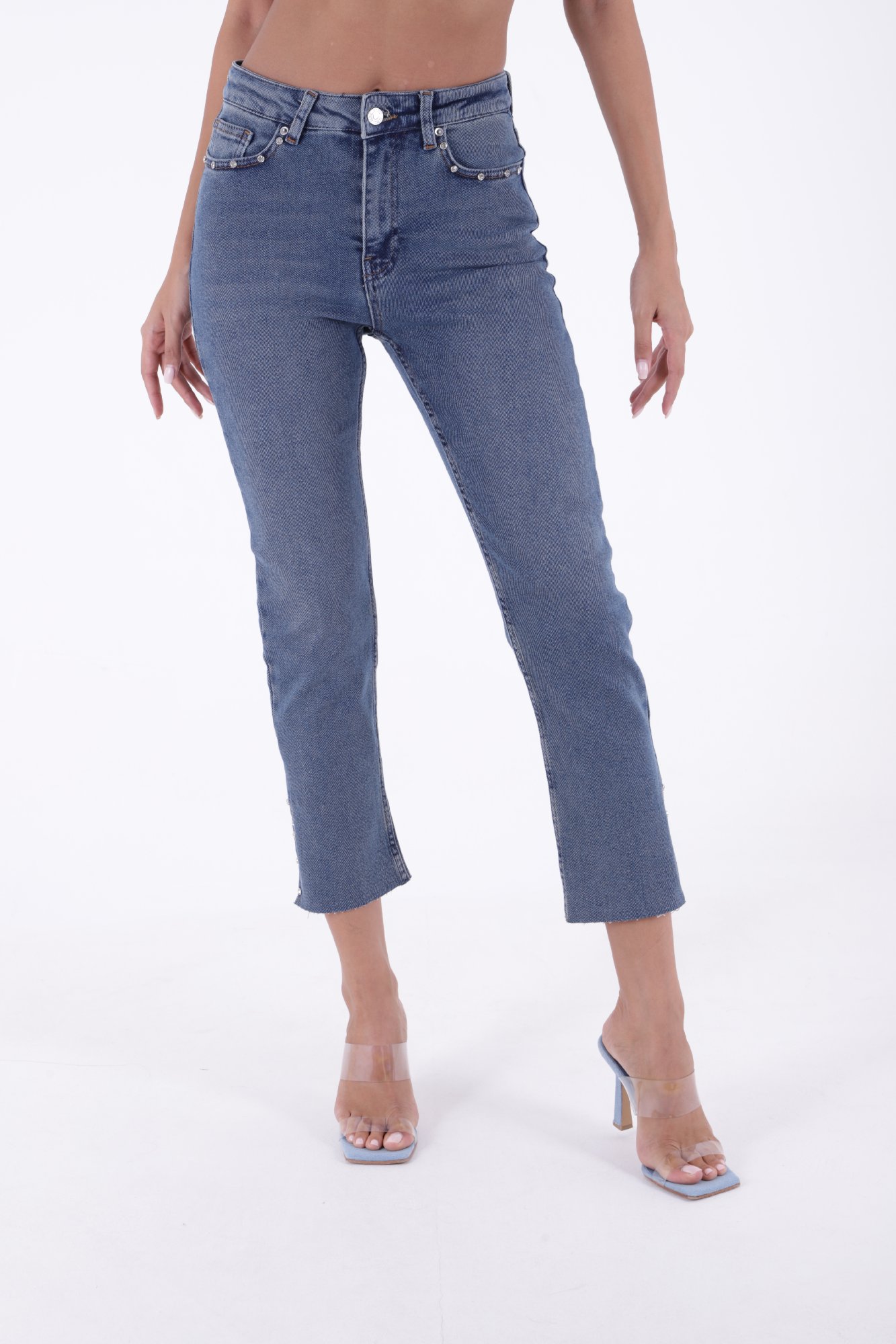 Side Slit Flare Leg Mom Jeans – Brand: XLove – Women & Kids, Baby Clothes Wholesale – TheBS Women