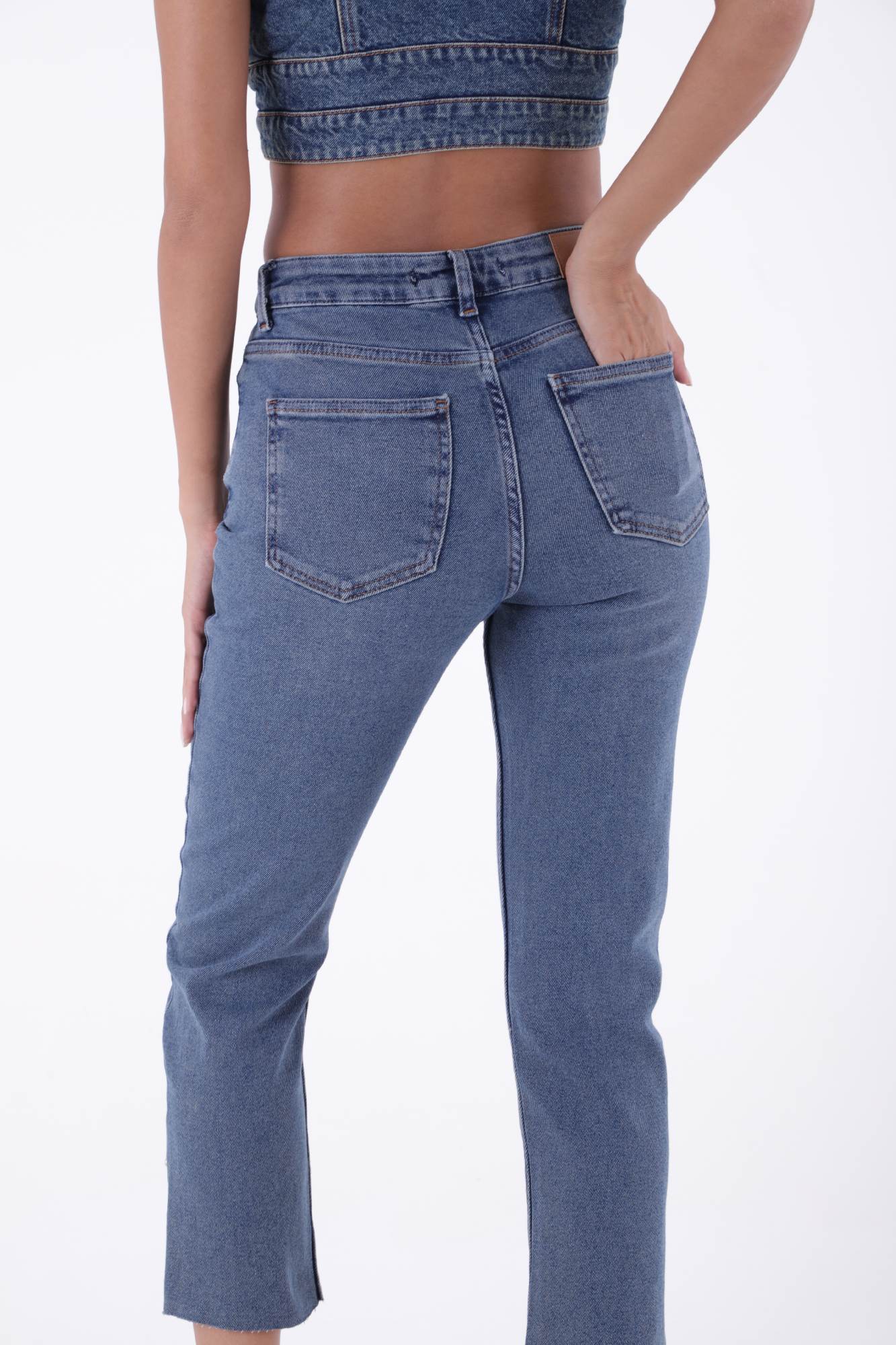 Side Slit Flare Leg Mom Jeans – Brand: XLove – Women & Kids, Baby Clothes Wholesale – TheBS Women