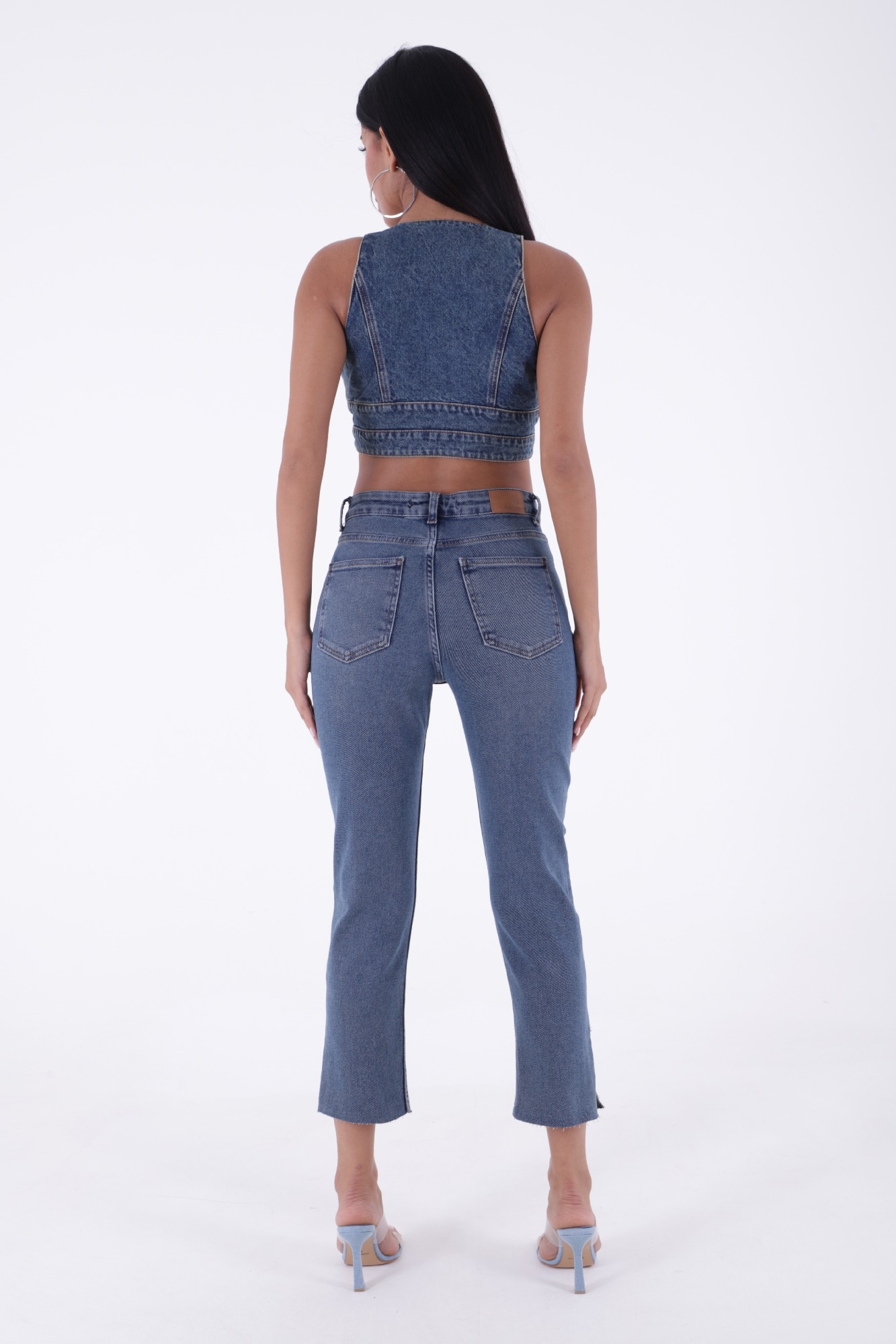 Side Slit Flare Leg Mom Jeans – Brand: XLove – Women & Kids, Baby Clothes Wholesale – TheBS Women