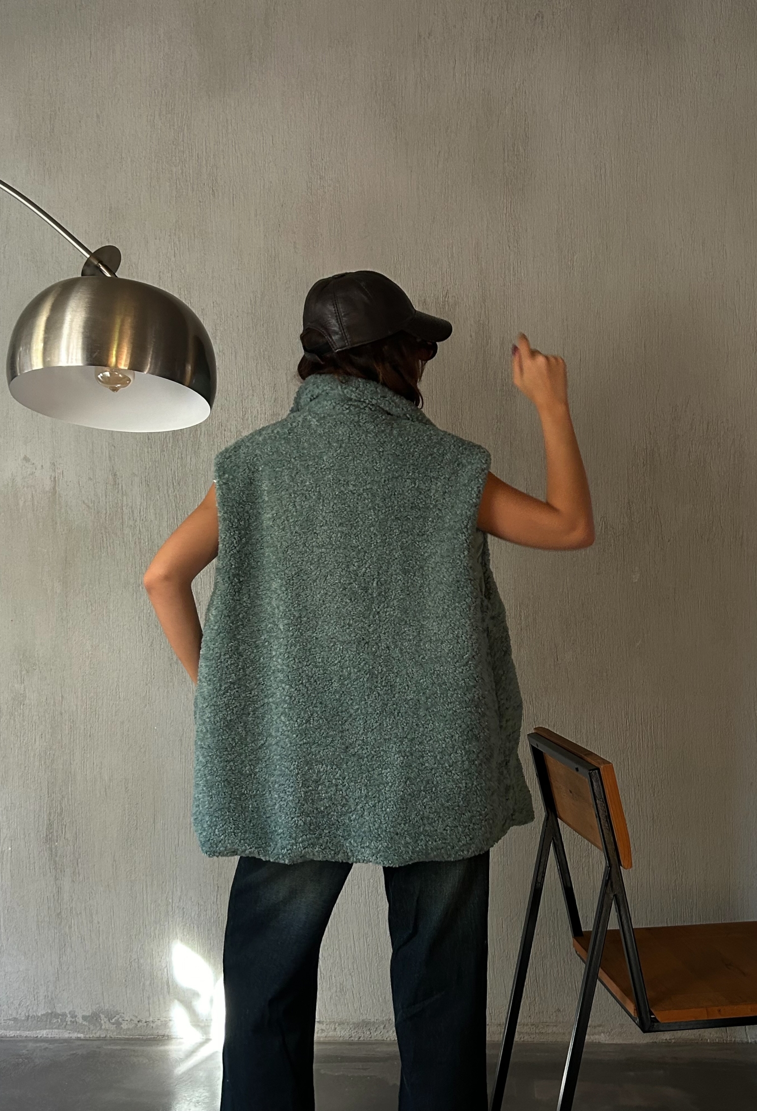 Green Hidden Snap Detail Lined Plush Vest 28267 - Brand: First Angels - Women & Kids, Baby Clothes Wholesale - TheBS Women