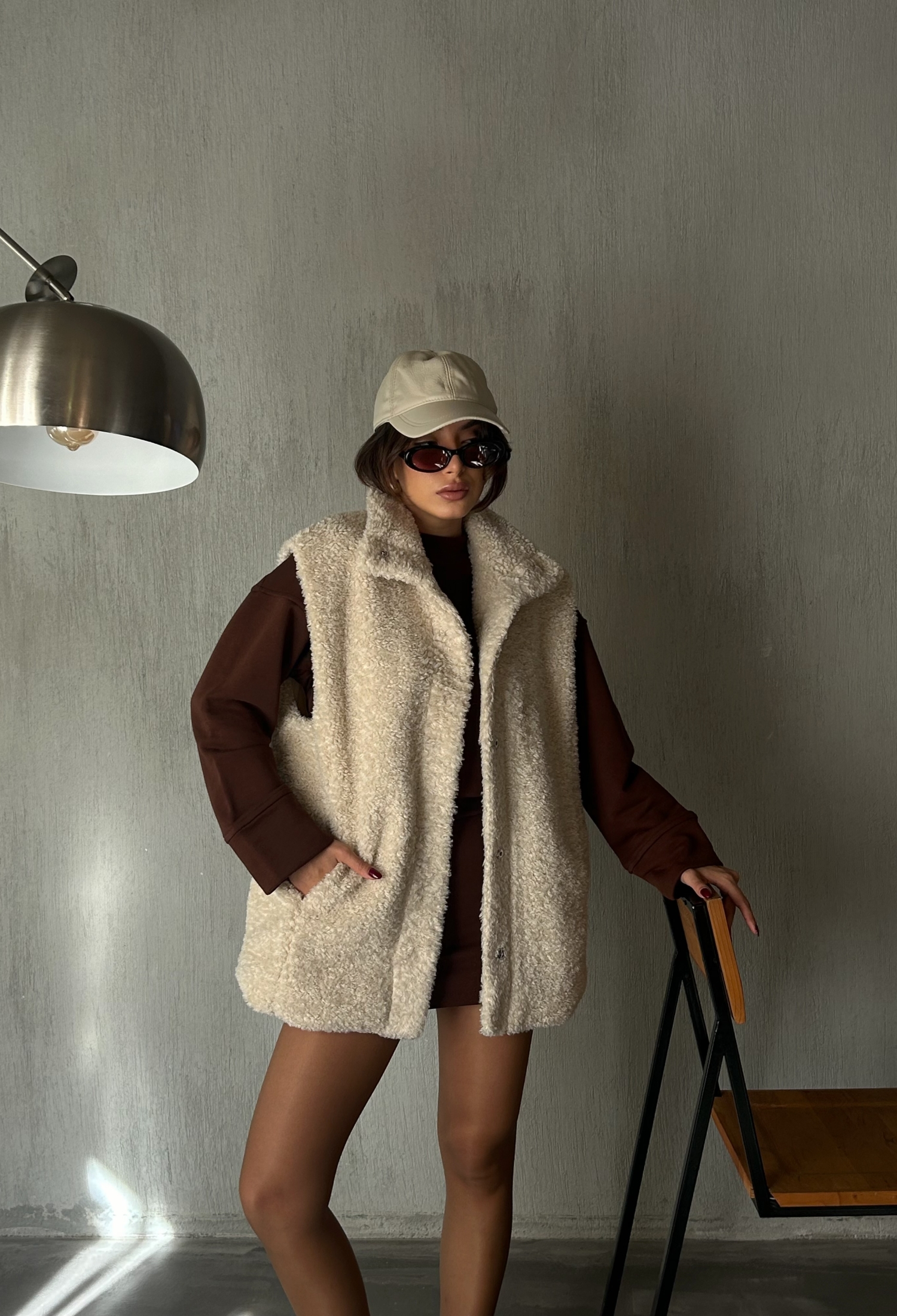 Hidden Snap Detail Lined Plush Vest 28267 - Brand: First Angels - Women & Kids, Baby Clothes Wholesale - TheBS Women