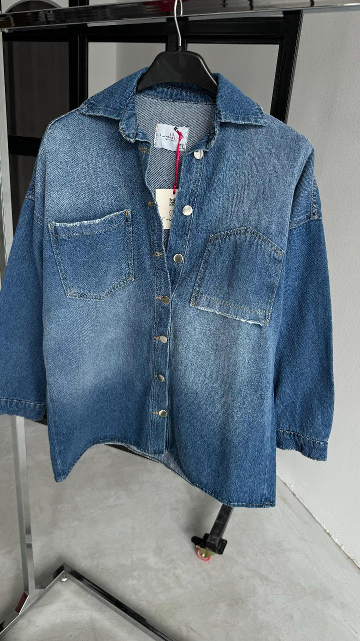 Washed Shirt – Blue – Brand: Cream Rouge – Women & Kids, Baby Clothes Wholesale – TheBS Women