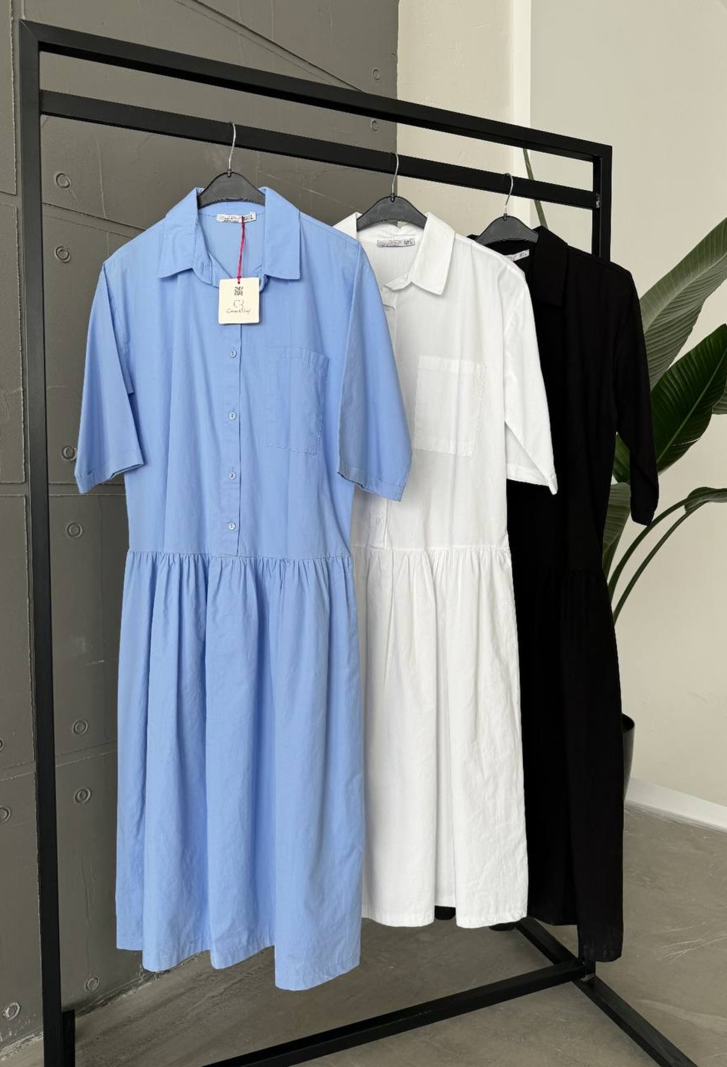 Poplin Maxi Dress - Brand: Cream Rouge - Women & Kids, Baby Clothes Wholesale - TheBS Women