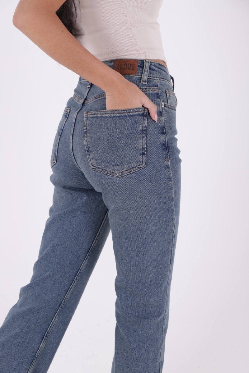 Tasseled High Waist Mom Fit Jean – Brand: XLove – Women & Kids, Baby Clothes Wholesale – TheBS Women