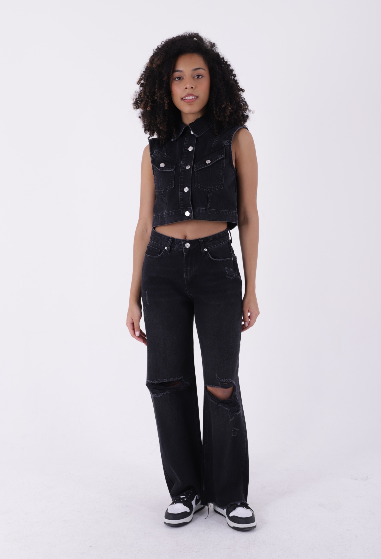 Laser Wide Leg Jeans - Brand: XLove - Women & Kids, Baby Clothes Wholesale - TheBS Women