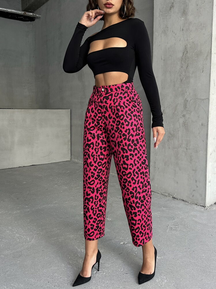 FujyaF1788 Leopard Patterned Trousers – Brand: Topshow – Women & Kids, Baby Clothes Wholesale – TheBS Women