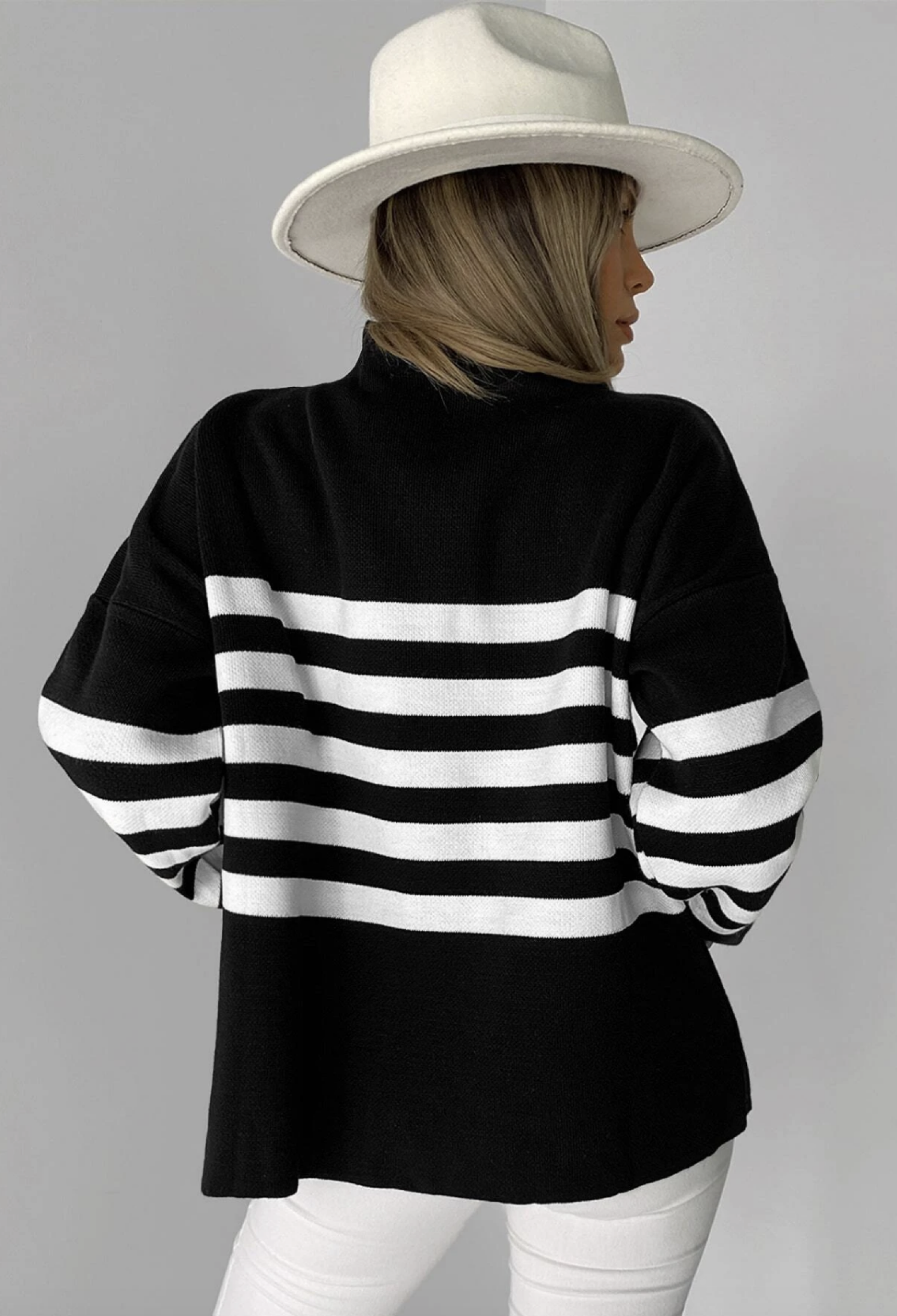 Pique Striped Sweater - Brand: My Fashion - Women & Kids, Baby Clothes Wholesale - TheBS Women