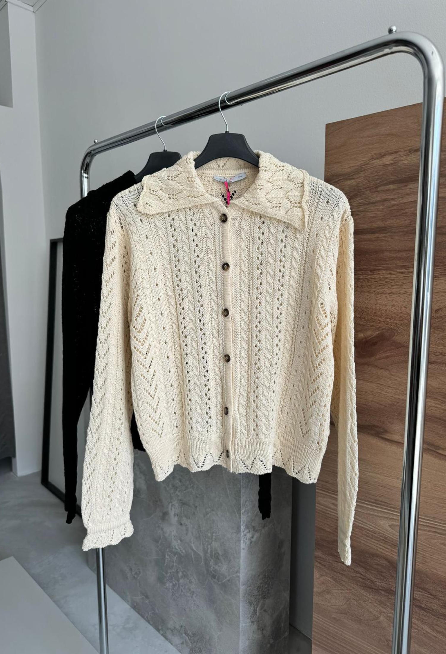 Knitted Cardigan Shirt Collar - Brand: Cream Rouge - Women & Kids, Baby Clothes Wholesale - TheBS Women