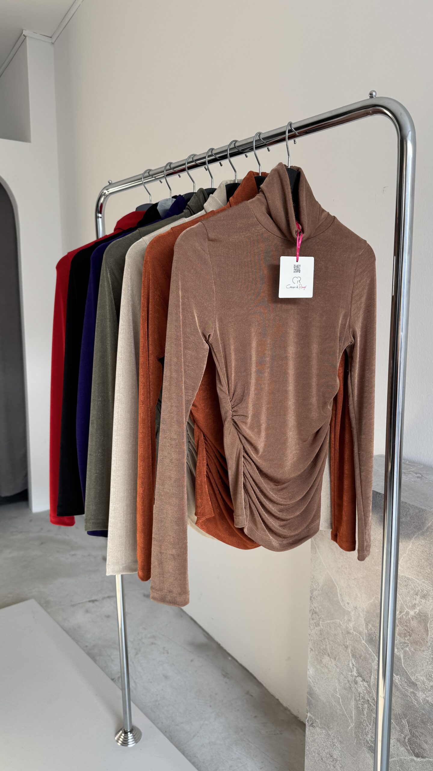 Turtleneck Blouse - Brand: Cream Rouge - Women & Kids, Baby Clothes Wholesale - TheBS Women