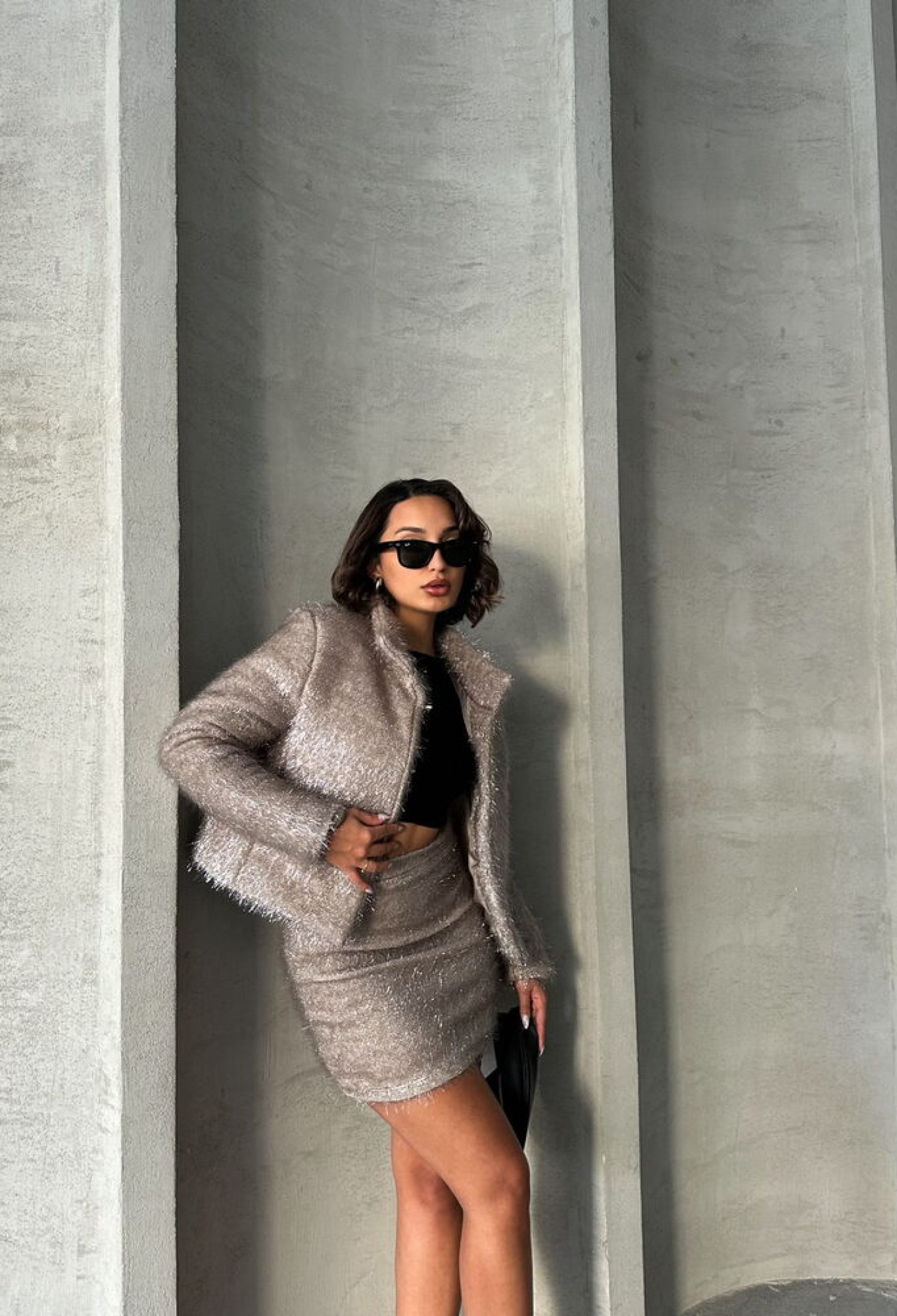 Glittery Fringed Wholesale Coat - Brand: Topshow - Women & Kids, Baby Clothes Wholesale - TheBS Women