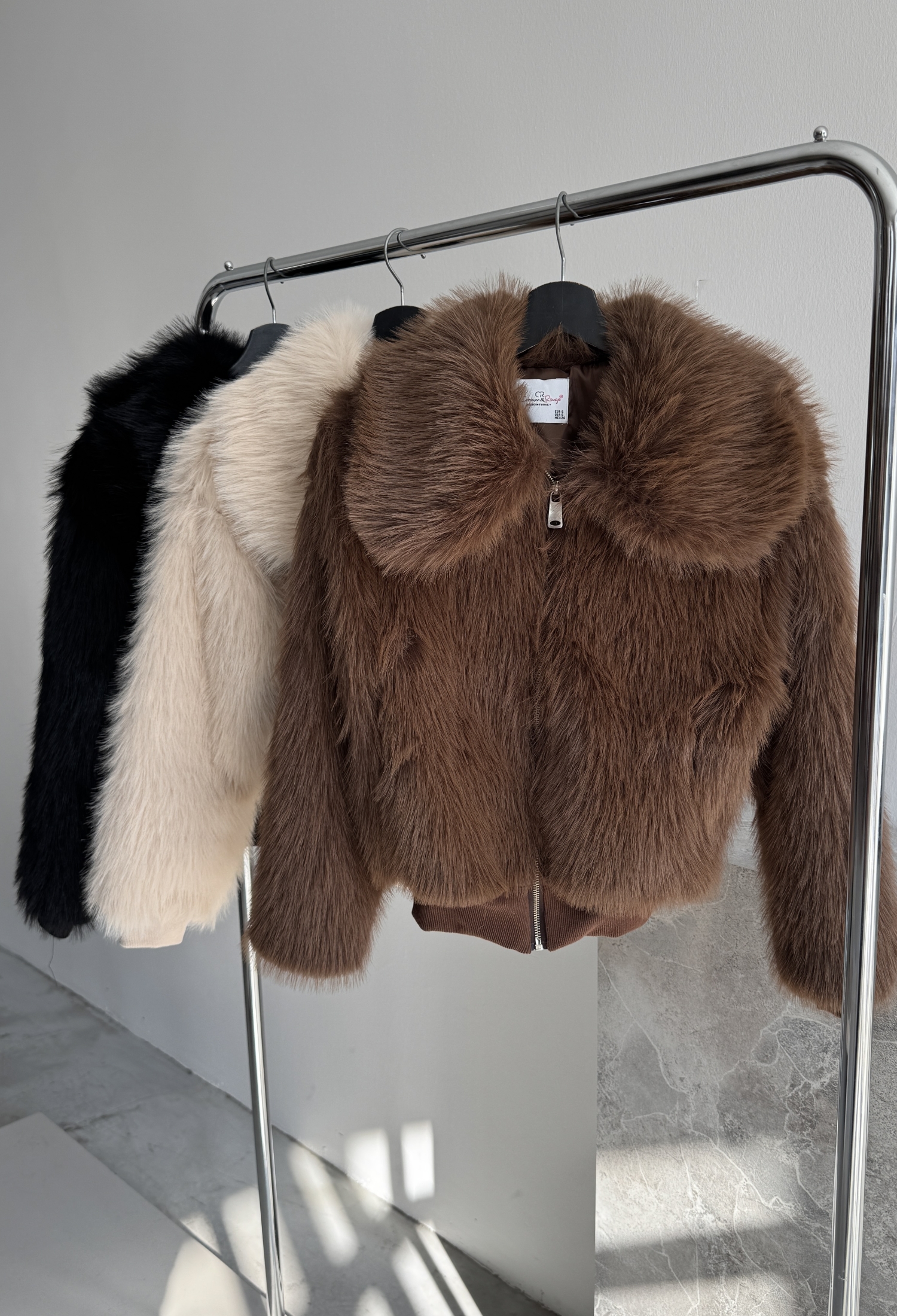 Short Fur Coat - Brand: Cream Rouge - Women & Kids, Baby Clothes Wholesale - TheBS Women