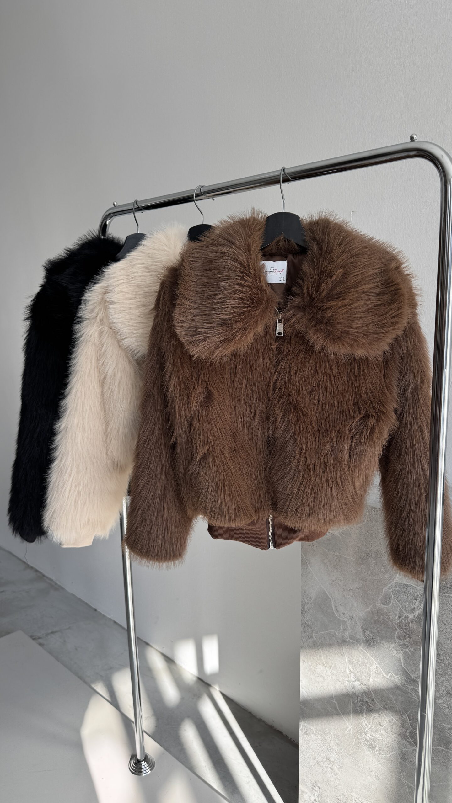 Short Fur Coat - Brand: Cream Rouge - Women & Kids, Baby Clothes Wholesale - TheBS Women