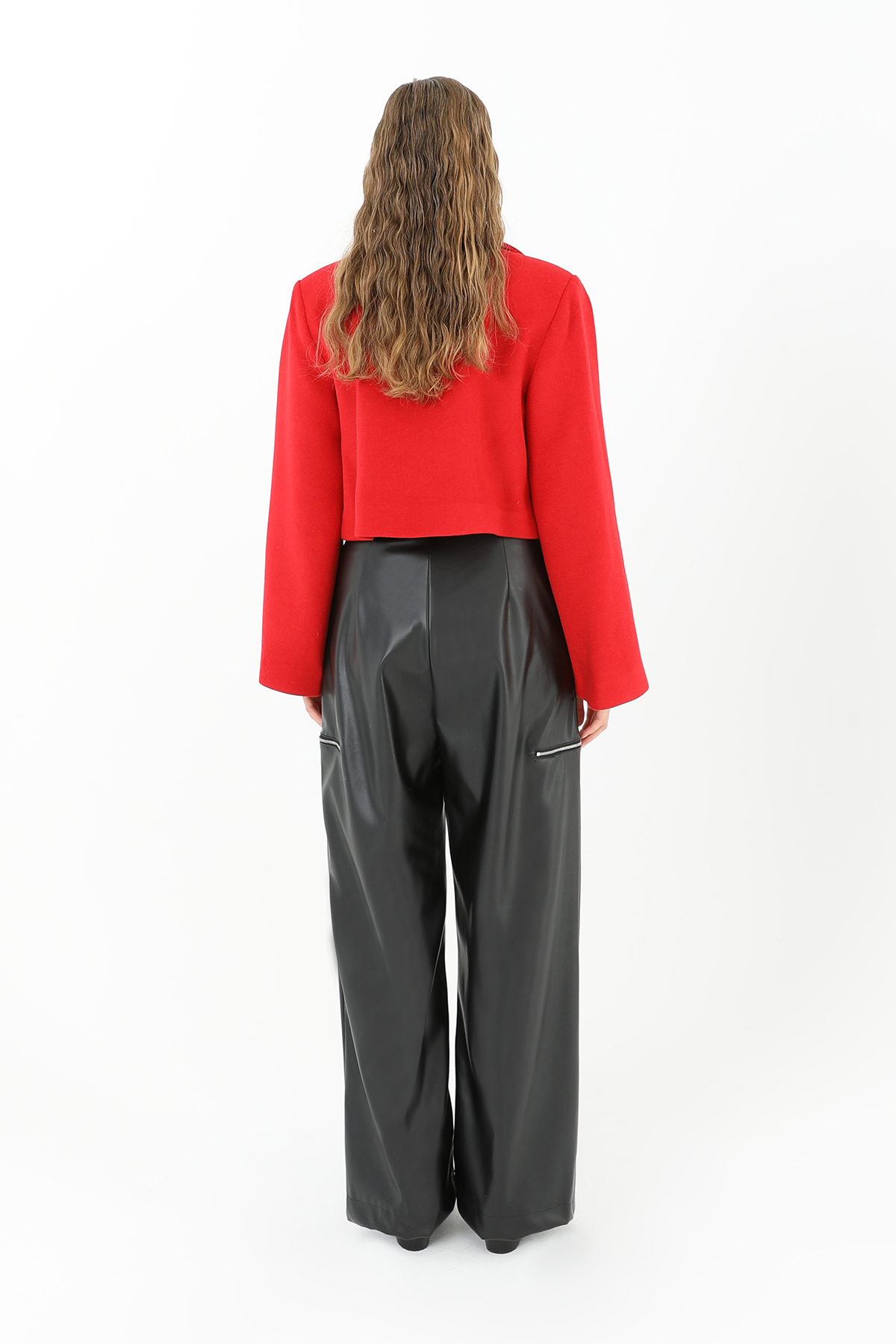 Women’s Pleated Wide Leg Leather Trousers – Brand: SOUL – Women & Kids, Baby Clothes Wholesale – TheBS Women