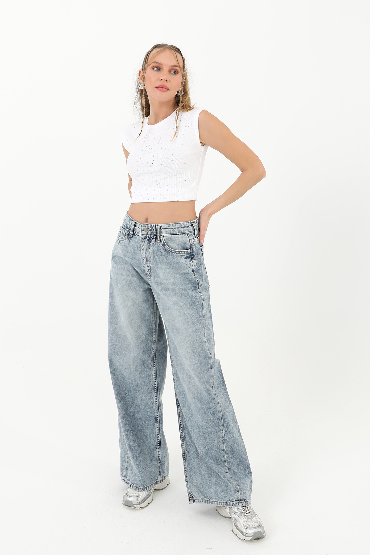 Women’s Stitched Detail Denim Trousers – Brand: SOUL – Women & Kids, Baby Clothes Wholesale – TheBS Women