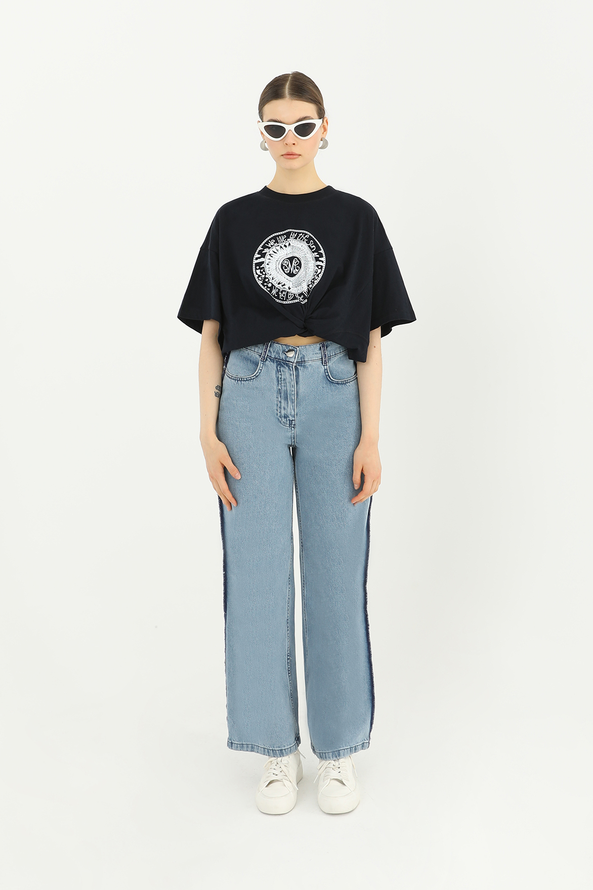 Women's Stripe Detailed Wide Leg Trousers - Brand: SOUL - Women & Kids, Baby Clothes Wholesale - TheBS Women