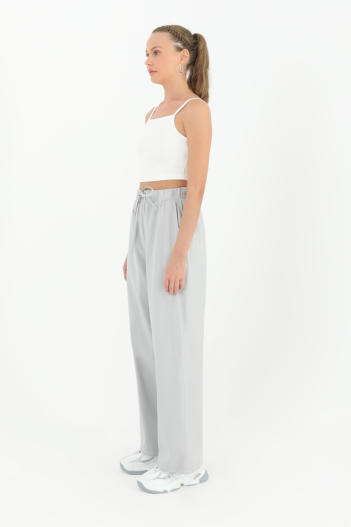 Women's Pocket Detail Belted Carrot Trousers - Brand: Puane - Women & Kids, Baby Clothes Wholesale - TheBS Women