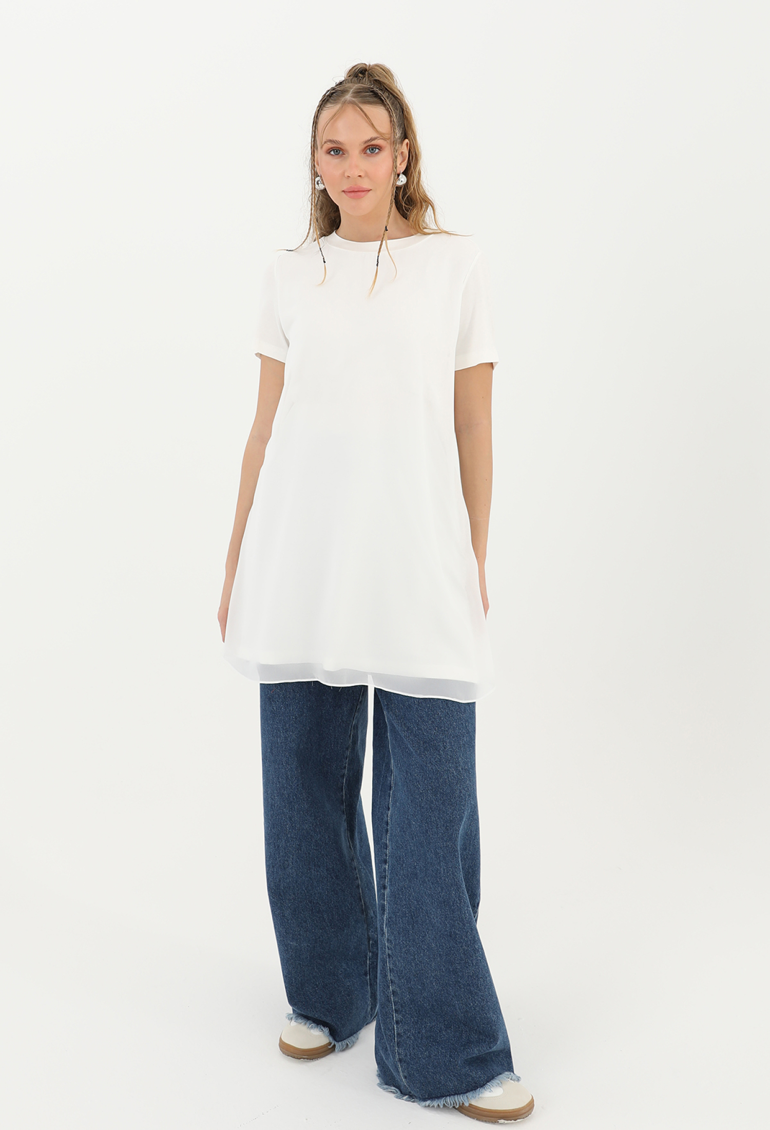 Women's Basic Long T-Shirt - Brand: Puane - Women & Kids, Baby Clothes Wholesale - TheBS Women