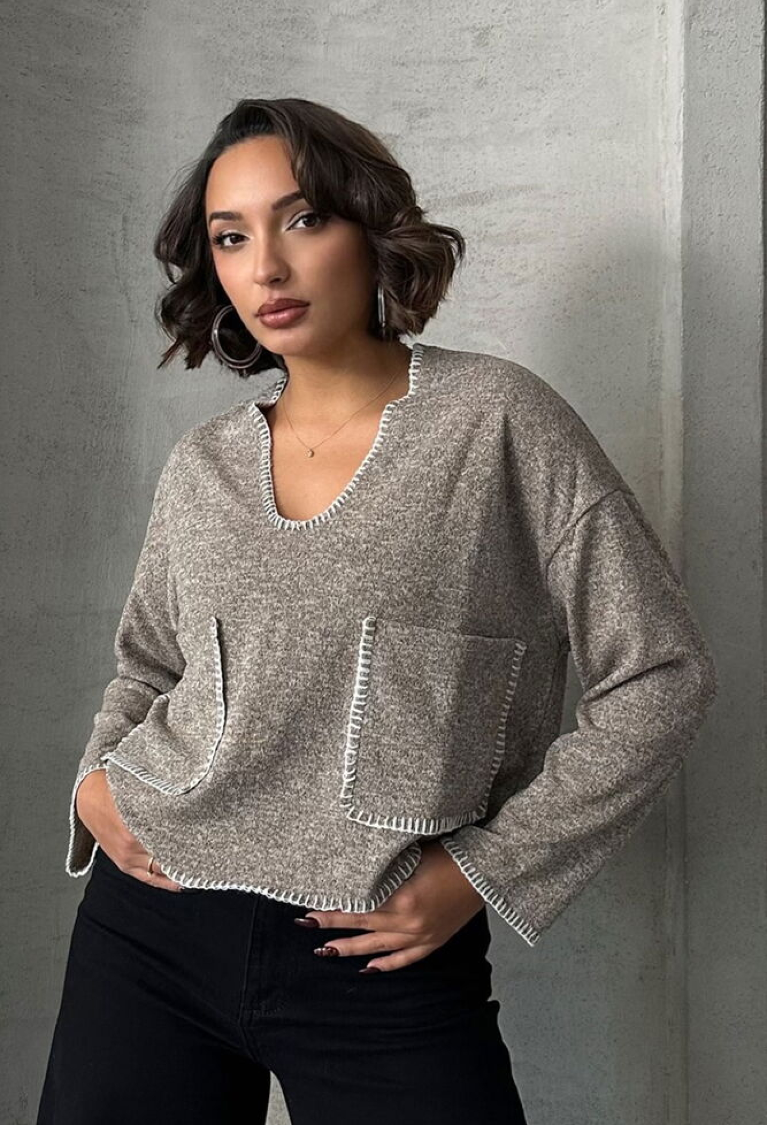 Shepherd Stitched Knitwear Wholesale Blouse F1652 - Brand: Topshow - Women & Kids, Baby Clothes Wholesale - TheBS Women