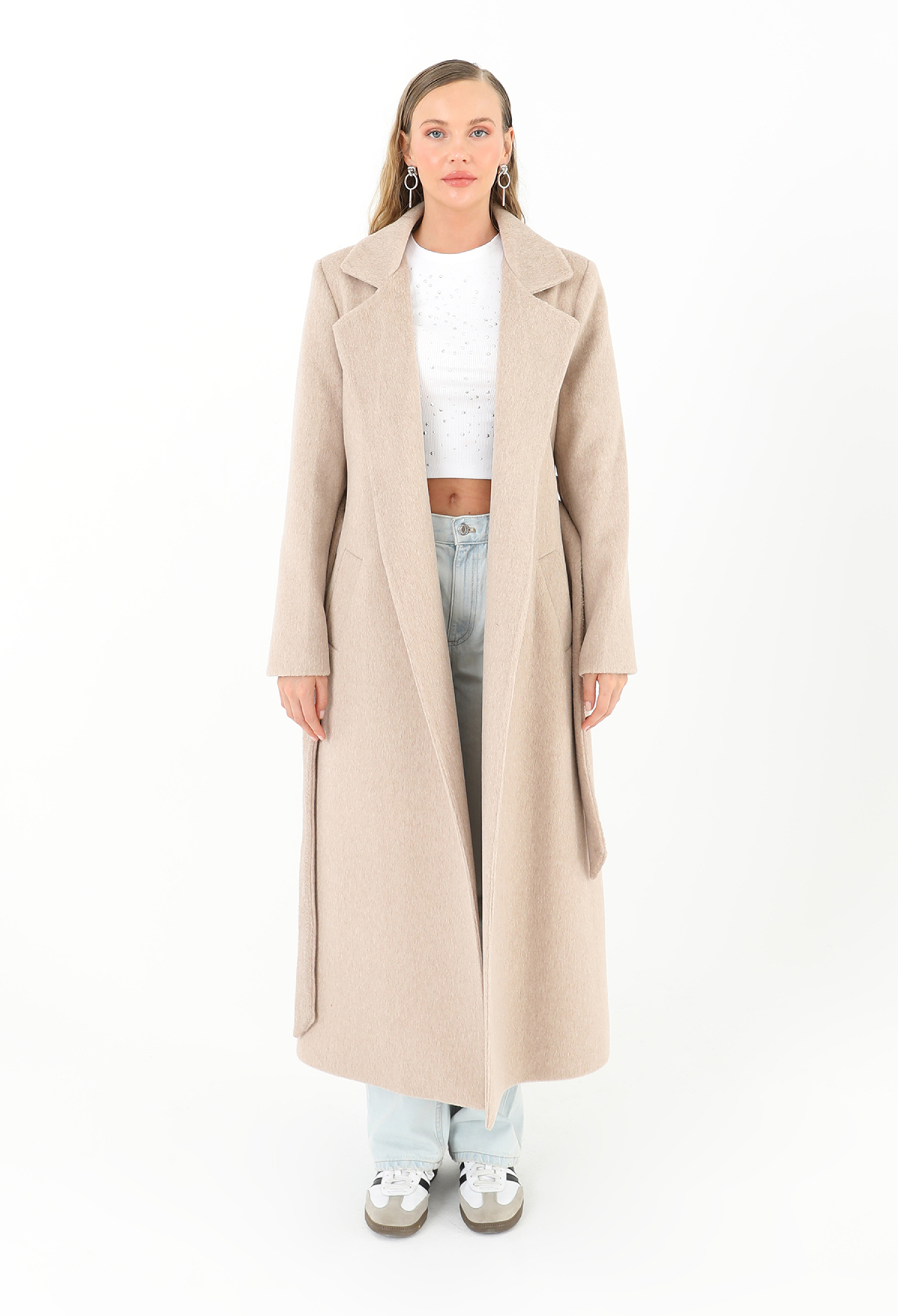 Women's Double Breasted Belted Coat - Brand: Puane - Women & Kids, Baby Clothes Wholesale - TheBS Women