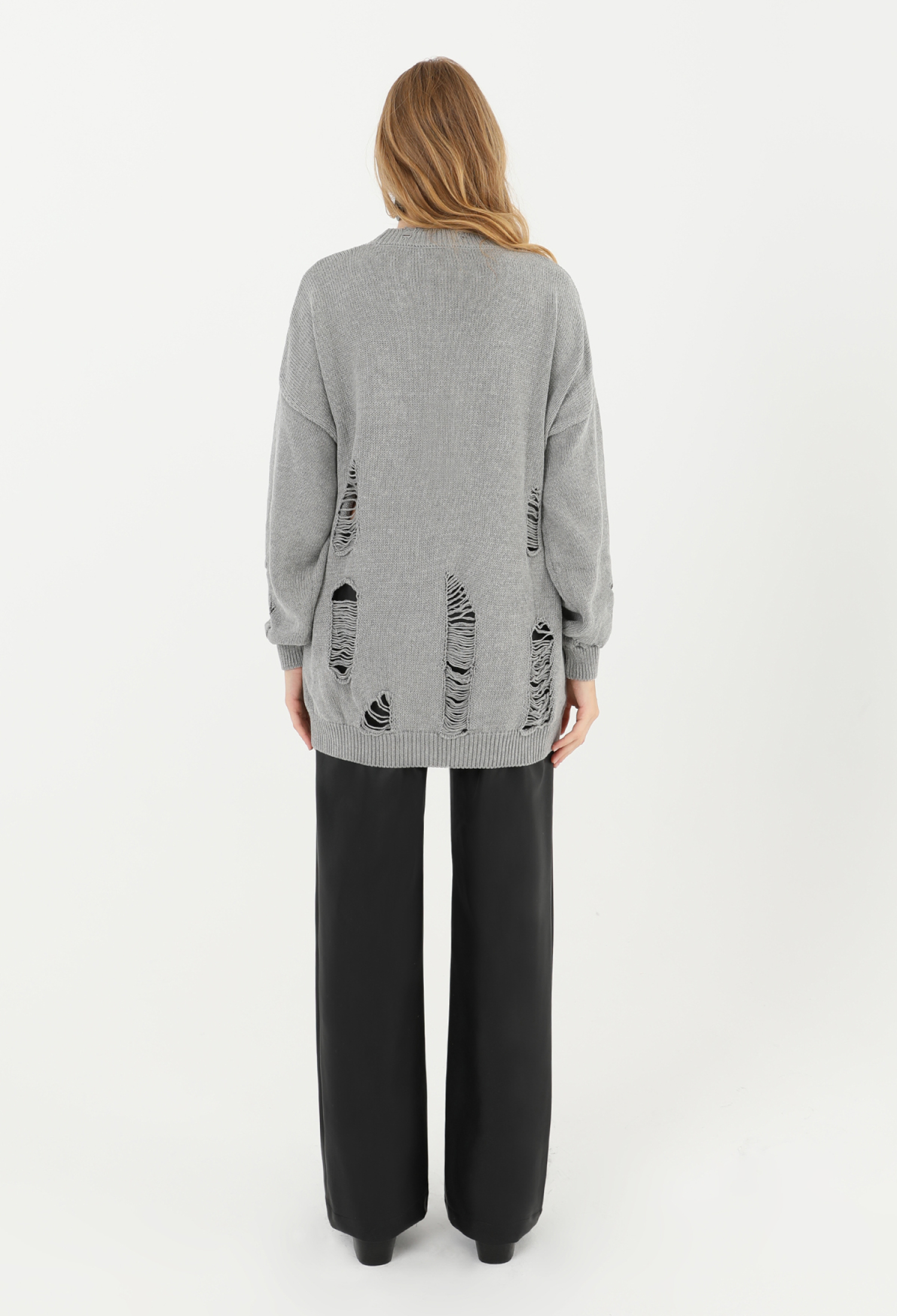 Women's Ripped Knitwear Tunic - Brand: SOUL - Women & Kids, Baby Clothes Wholesale - TheBS Women