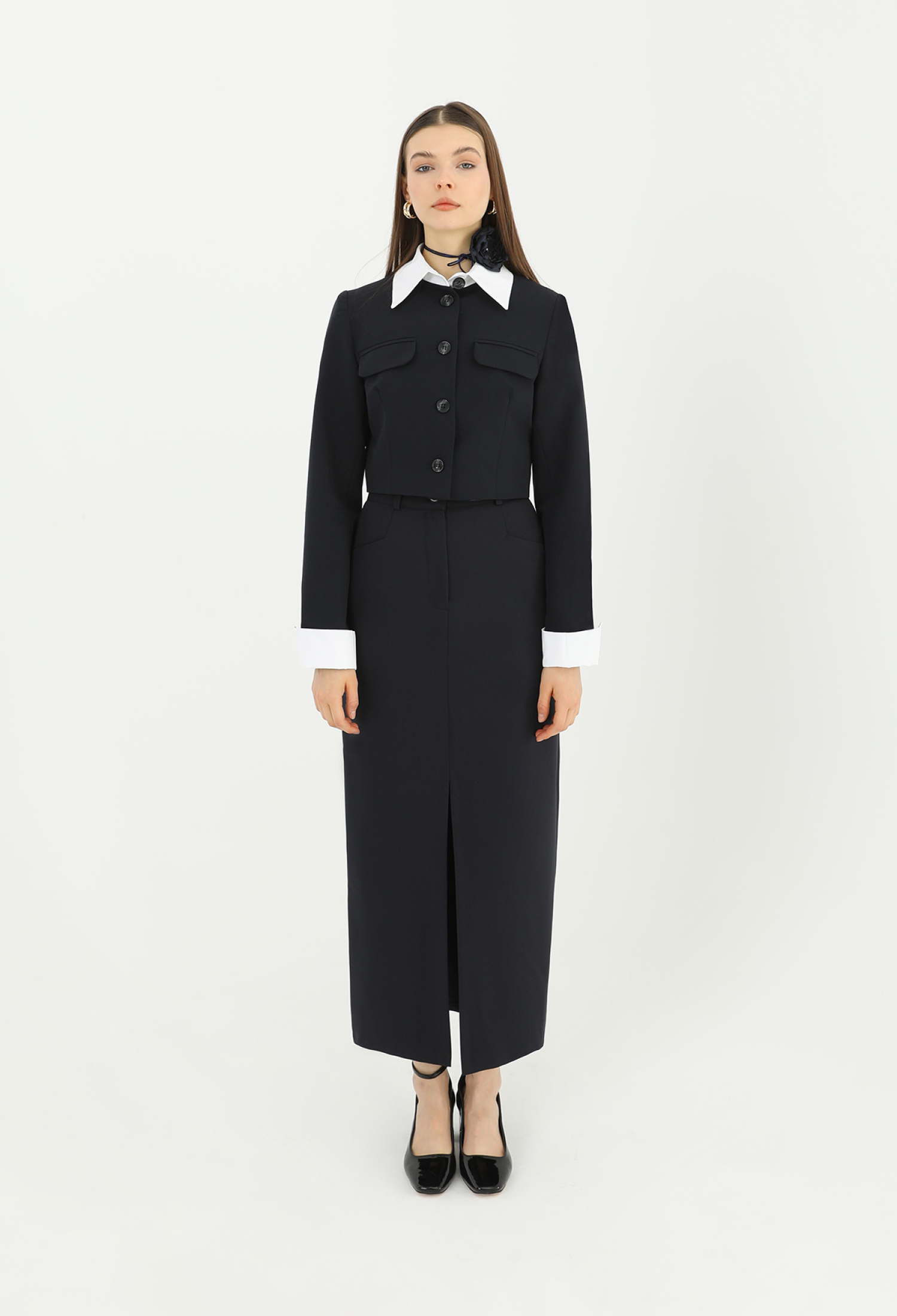 Front Slit Fabric Skirt - Brand: SOUL - Women & Kids, Baby Clothes Wholesale - TheBS Women