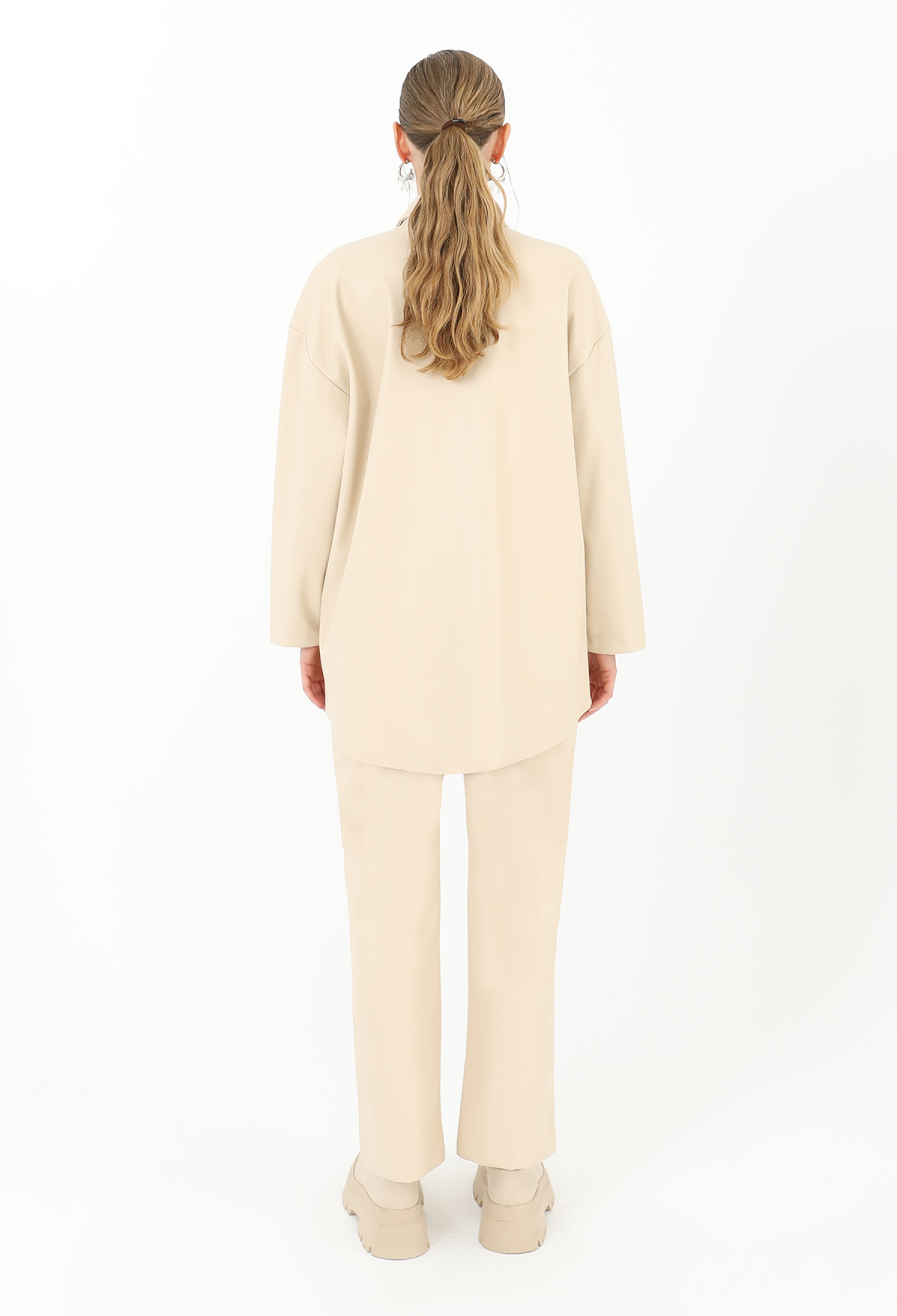 Leather Shirt With Mesh Detail - Brand: SOUL - Women & Kids, Baby Clothes Wholesale - TheBS Women