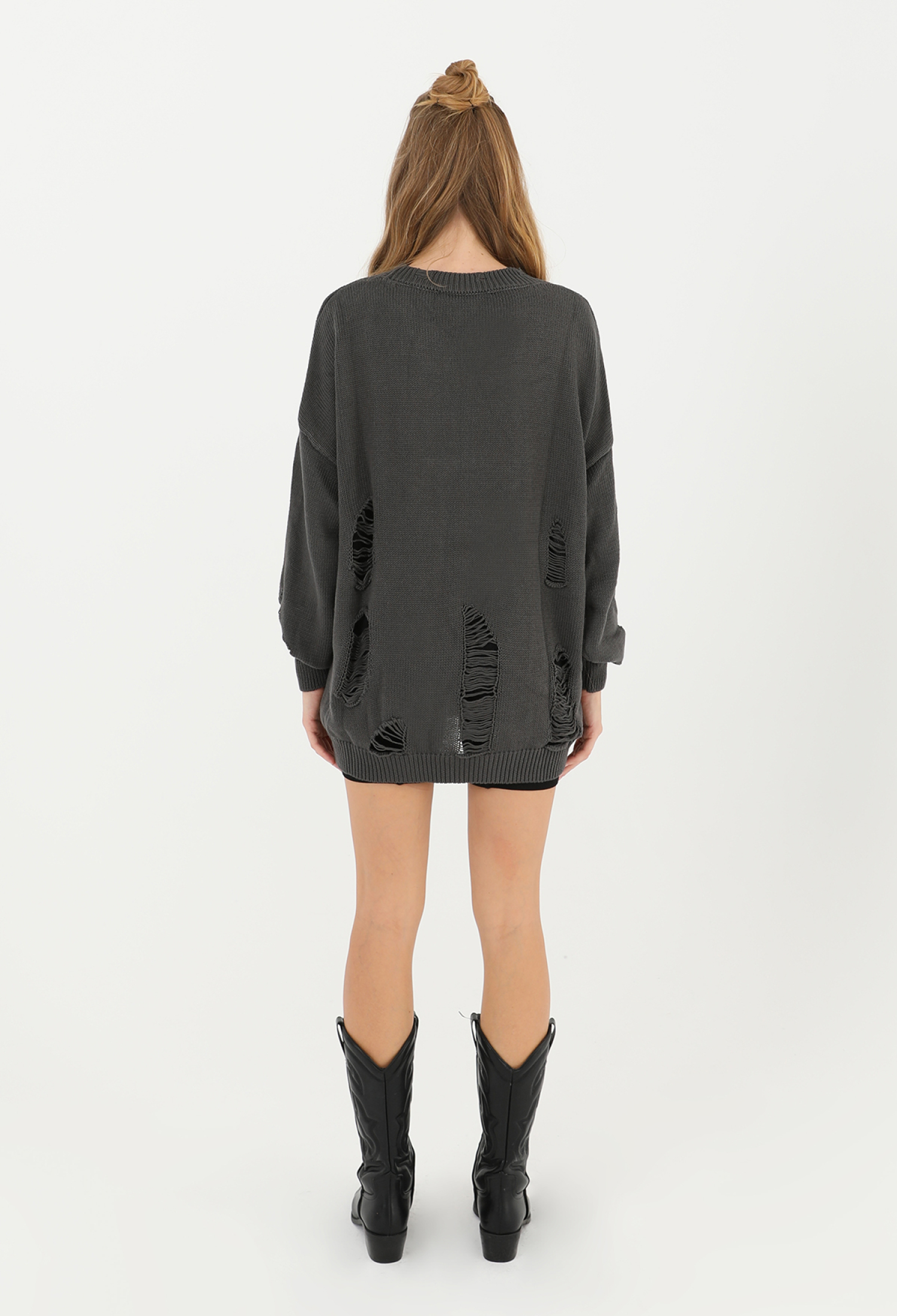 Ripped Knit Tunic - Brand: SOUL - Women & Kids, Baby Clothes Wholesale - TheBS Women