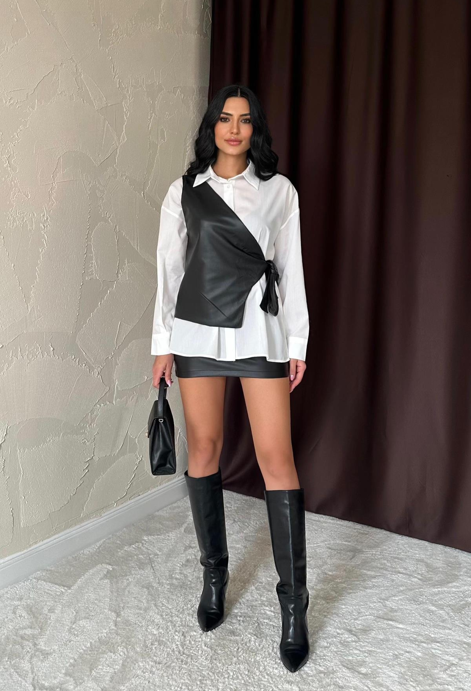 White Side Tie Vest Shirt - Brand: Elisa - Women & Kids, Baby Clothes Wholesale - TheBS Women