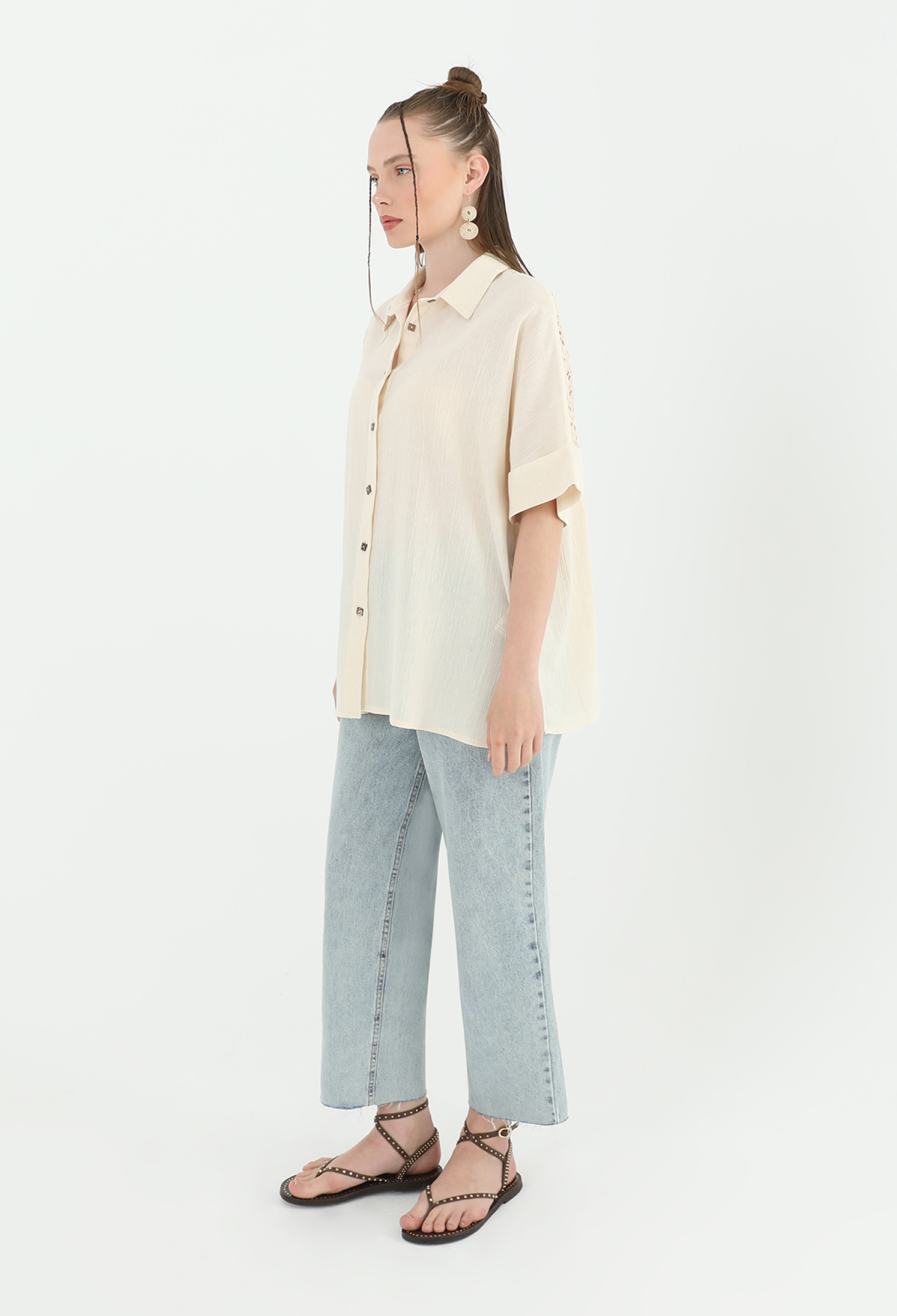 Women's Back Lace Short Sleeve Shirt - Brand: SOUL - Women & Kids, Baby Clothes Wholesale - TheBS Women