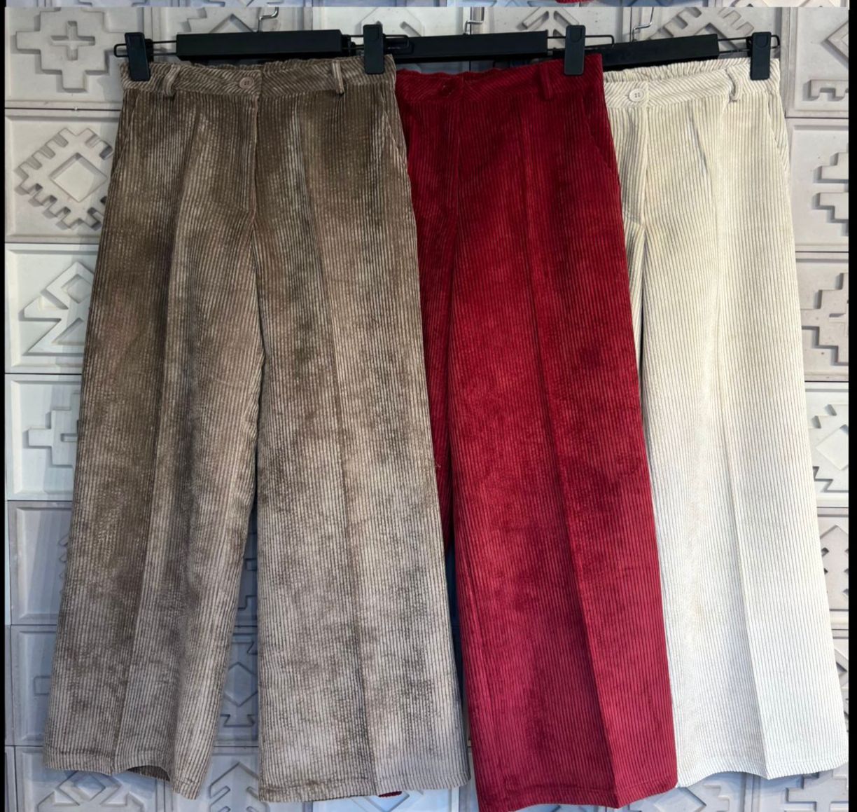 Velvet Palazzo Trousers – Brand: Cream Rouge – Women & Kids, Baby Clothes Wholesale – TheBS Women