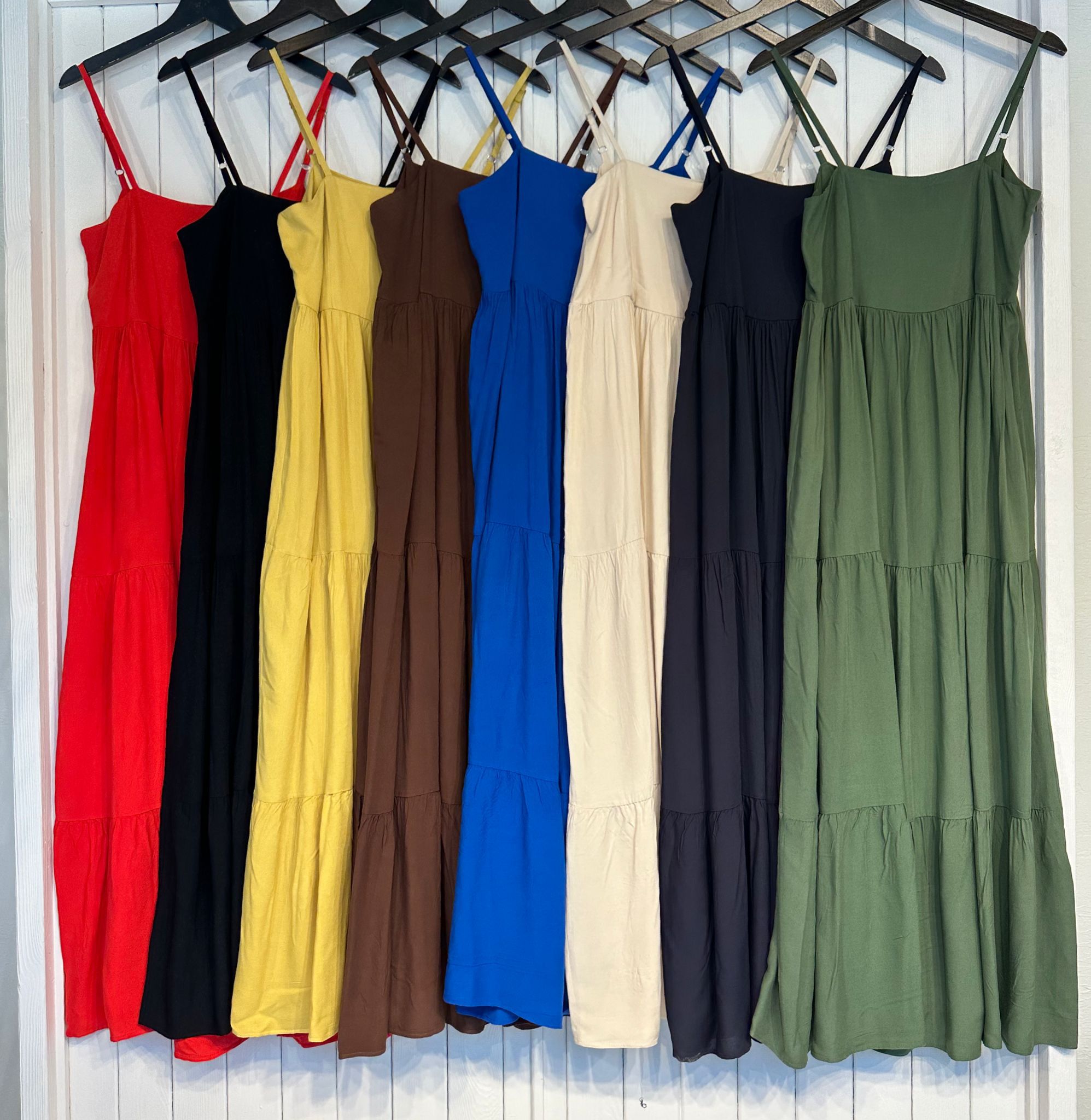 Maxi Strap Dress – Brand: Cream Rouge – Women & Kids, Baby Clothes Wholesale – TheBS Women